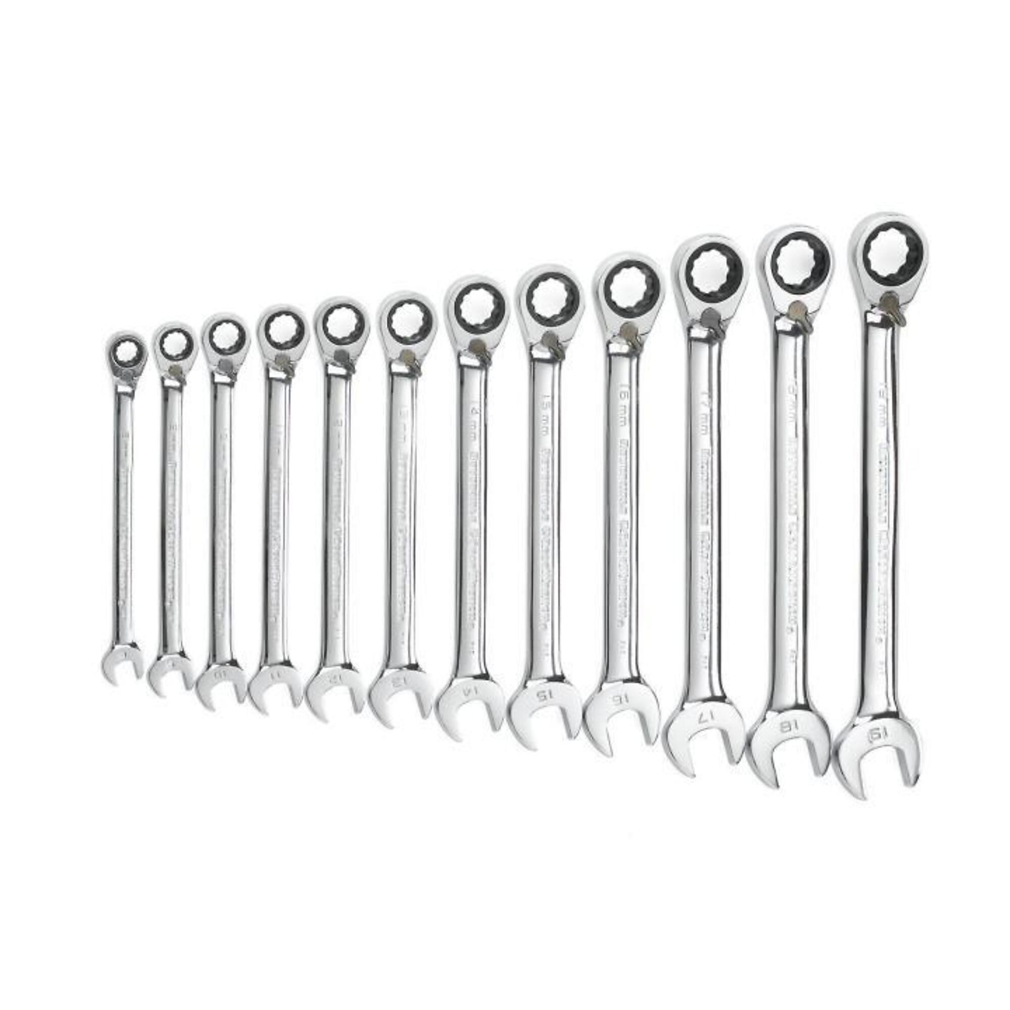 GearWrench 12-Piece 12-Point Reversible Ratcheting Combination Metric Wrench Set, Model# KDT9620N