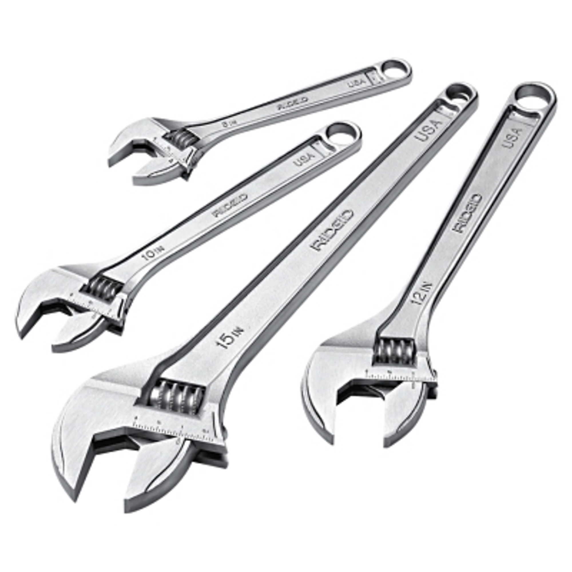 Ridgid Adjustable Wrench — 10in. Length, 7/8in. Opening, Cobalt Plated, Model# 632-86912