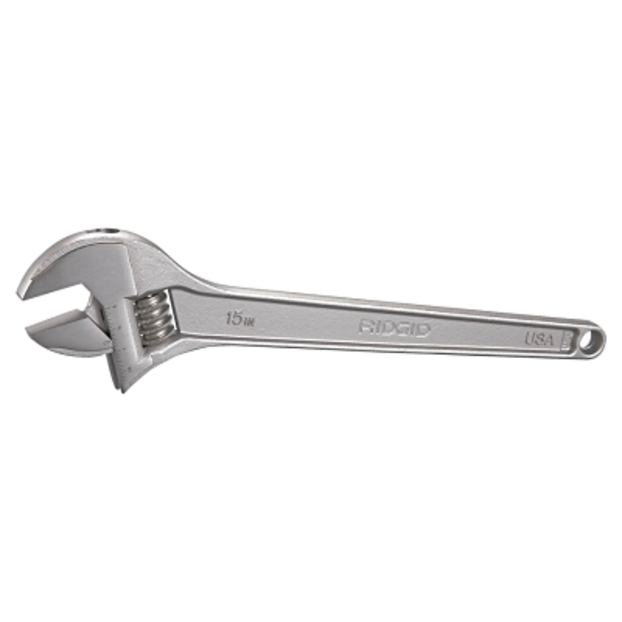 Ridgid Adjustable Wrench — 15in. Length, 7/8in. Opening, Cobalt Plated, Model# 632-86922
