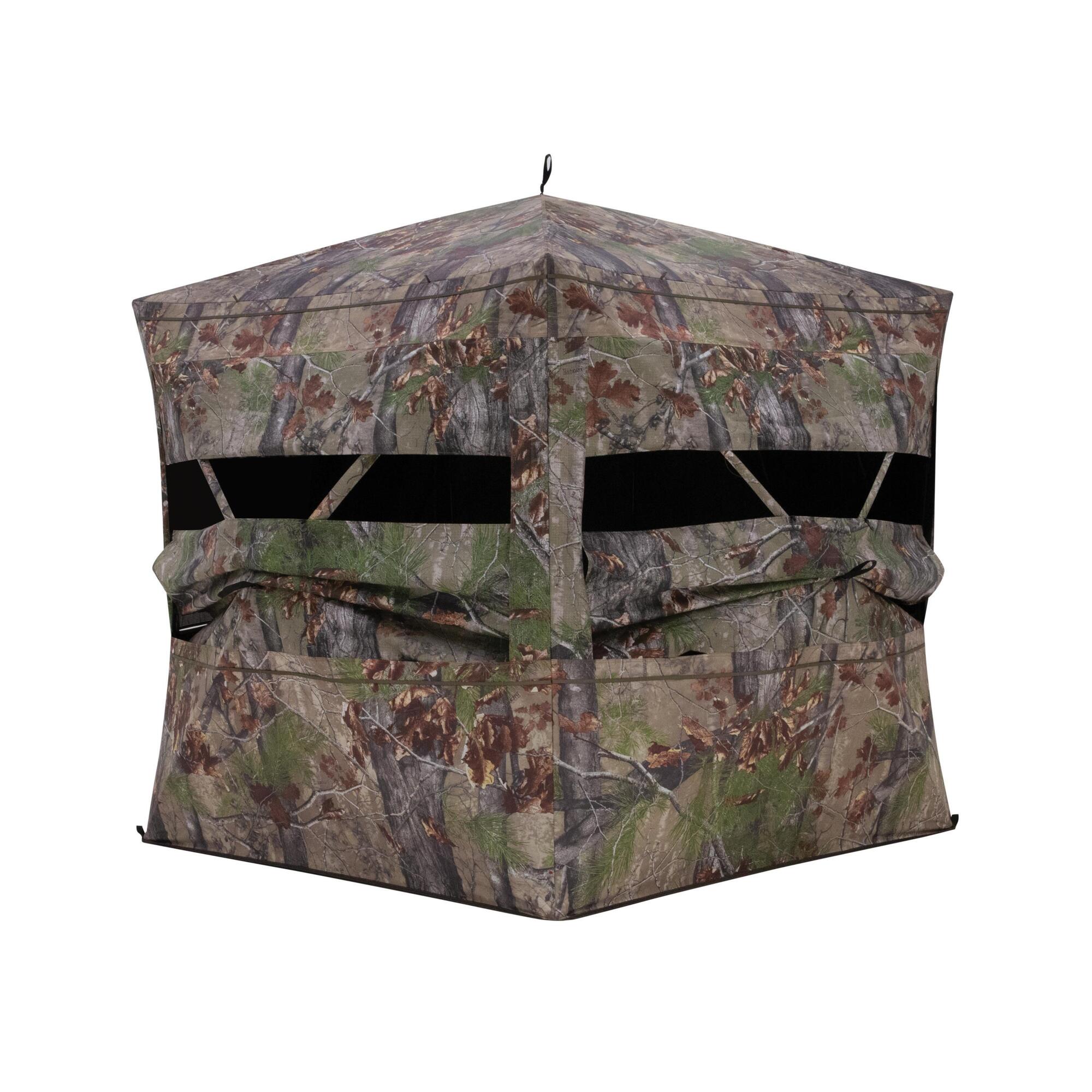 Barronett Blinds Grandview See-Through Hunting Blind — 104in. x 104in. x 82in., Silent Shooting Windows, Bloodtrail Backwoods, Model# GV450BW