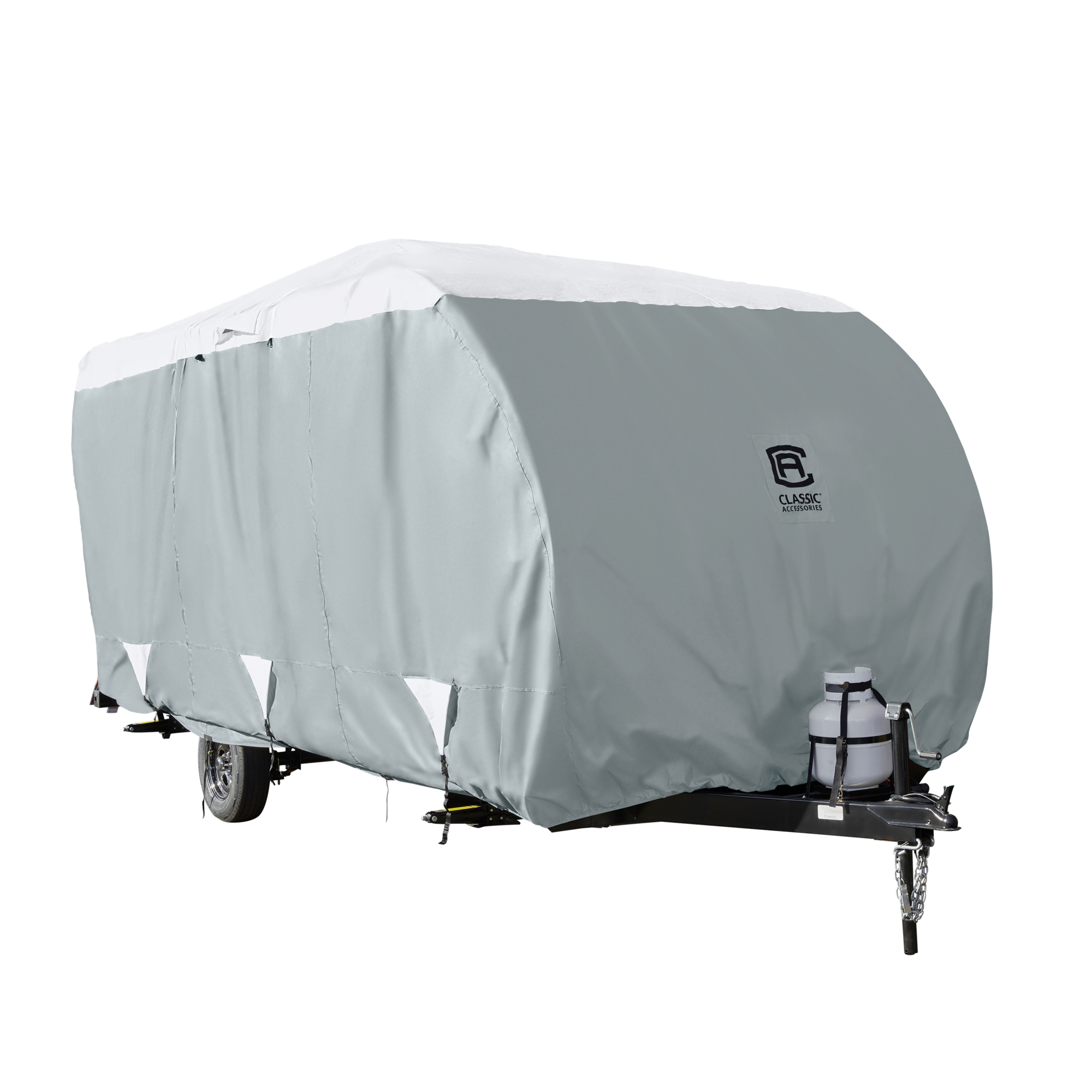 Classic Accessories Over Drive PolyPRO3 Deluxe Sloped Travel Trailer Cover — 19ft. to 21ft., Model# 80-484-193101-RT