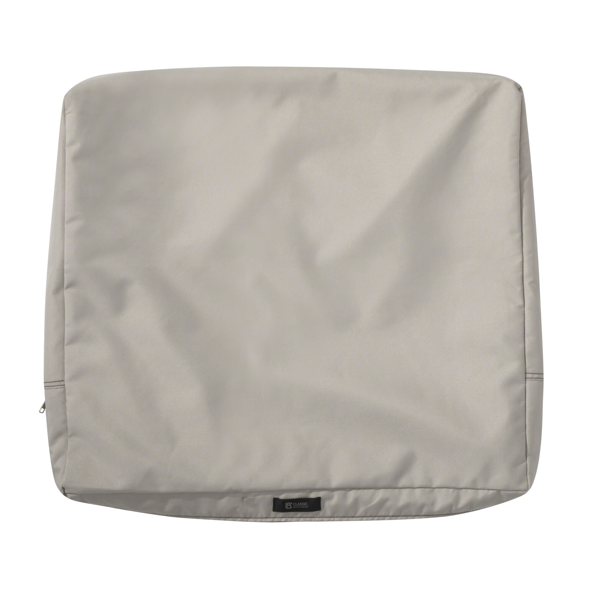 Classic Accessories Ravenna Outdoor Weatherproof Cushion Cover — 21in. x 20in. x 4in., Mushroom, Model# 60-391-016401-RT