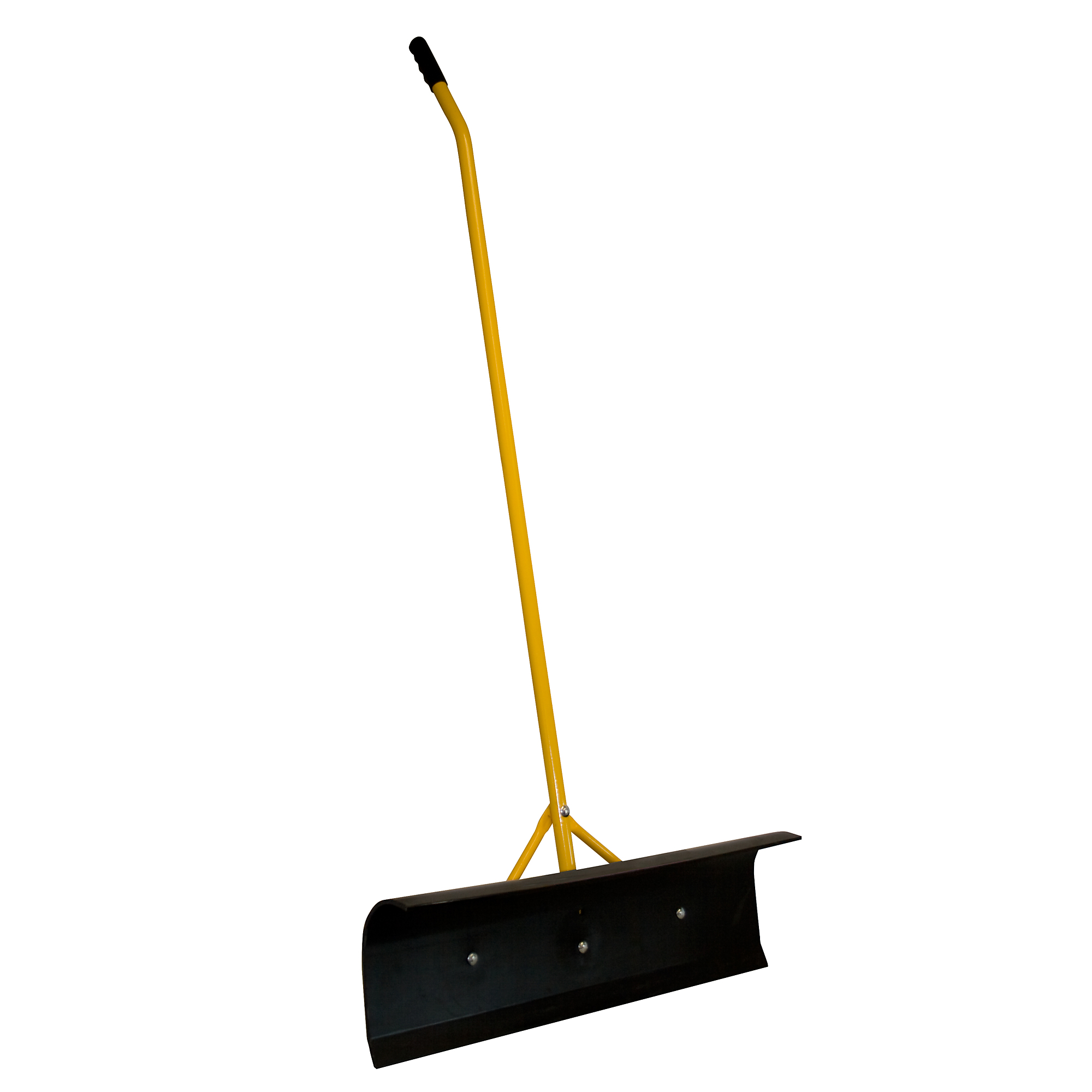 J&D Manufacturing Big Push Shovel — 30in. Black Poly Blade, Curved Handle, Model# SAF150