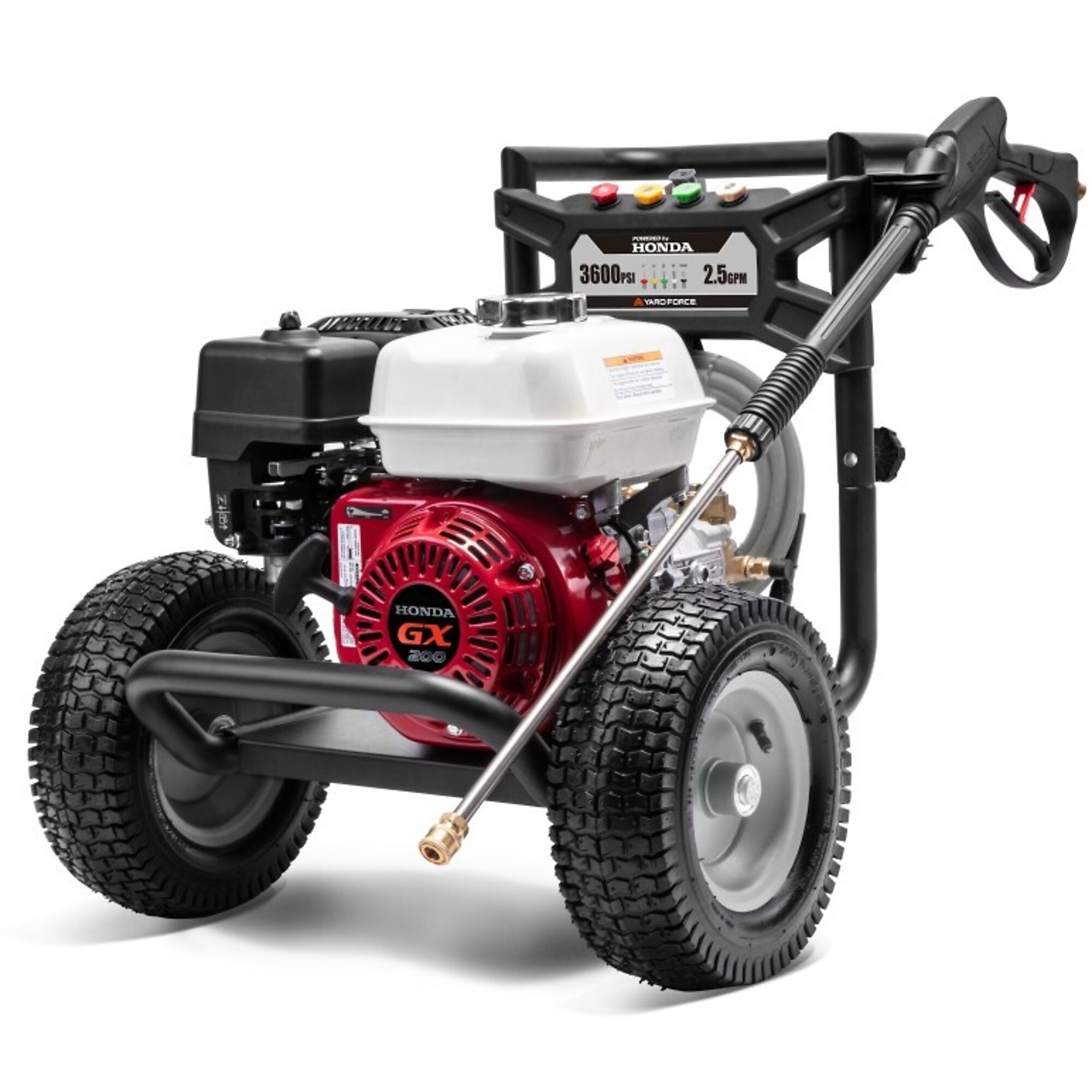 YardForce, Gas Power Pressure Washer, 3600PSI, 2.5 GPM, Honda 196cc Engine, Model YF3600-H