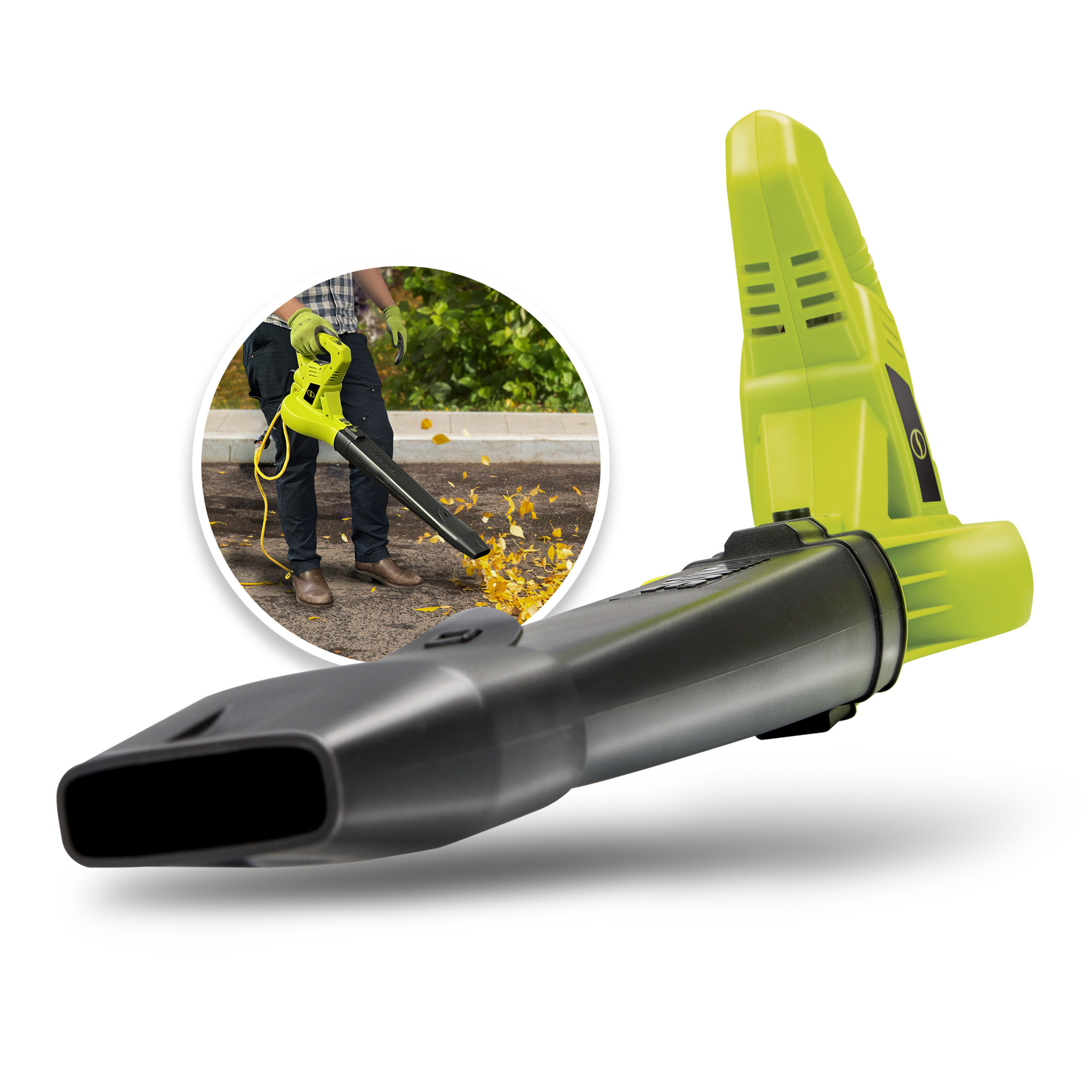 Sun Joe 2-Speed Electric Blower — 215 MPH, 240 CFM, 10 Amp, Green, Model# SBJ601E