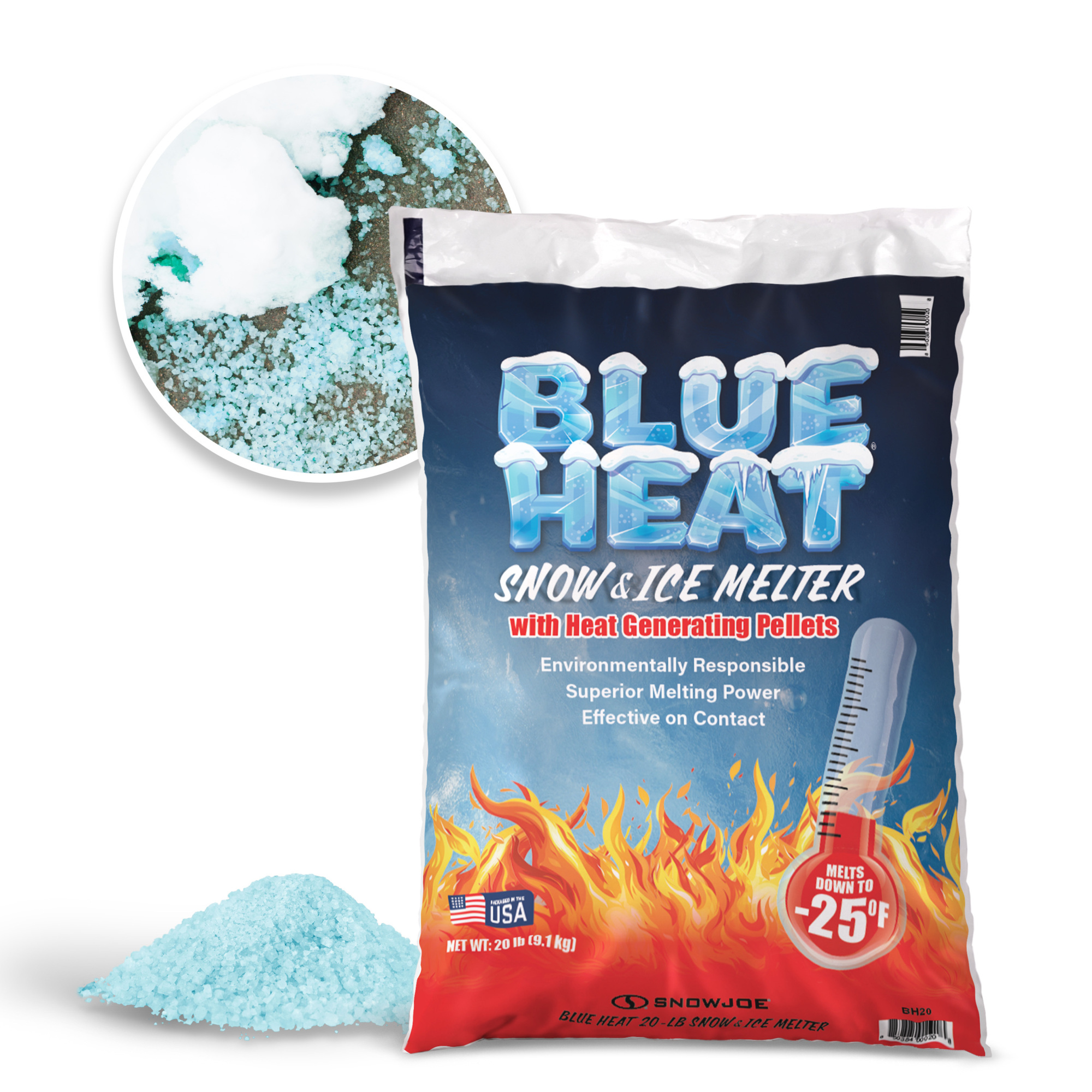 Dart Blue Heat Pellets — 20 Lb., Melts Down to -25°F, Model# BH20