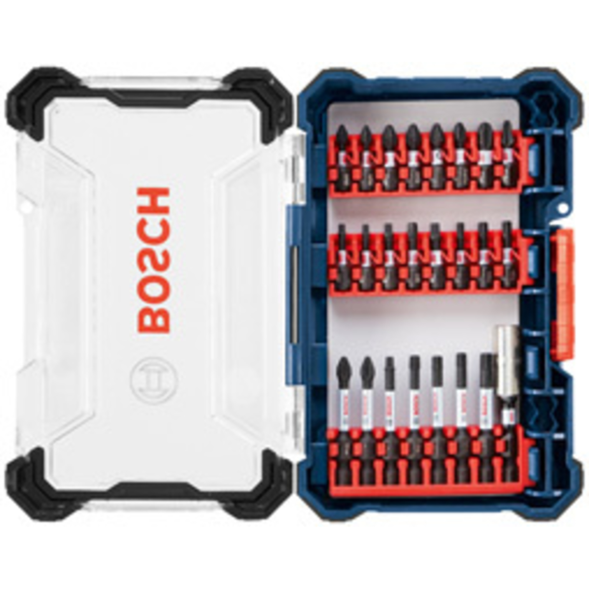 Bosch 24-Piece Impact Tough Screwdriving Custom Case System Set — Xtended Torsion Zone, Model# SDMS24