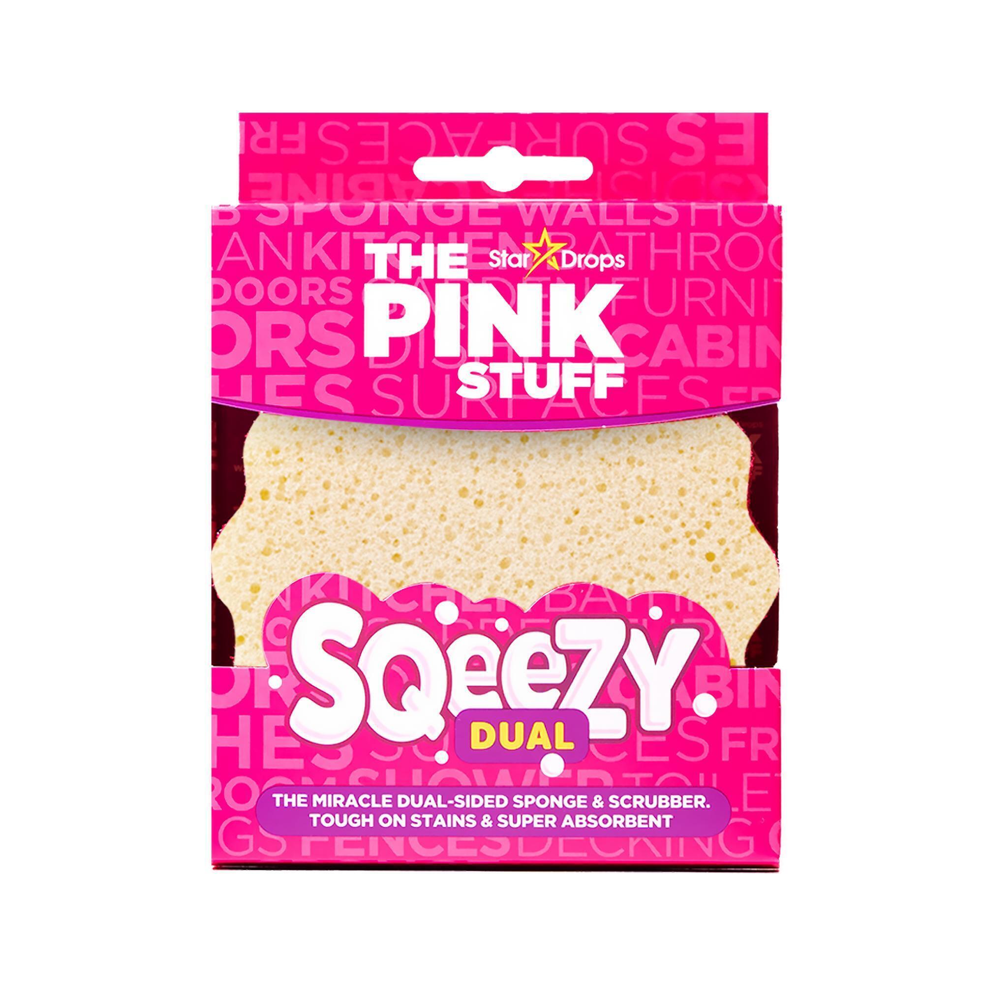 The Pink Stuff Sqeezy Dual Sided Sponge and Scrubber, 823773
