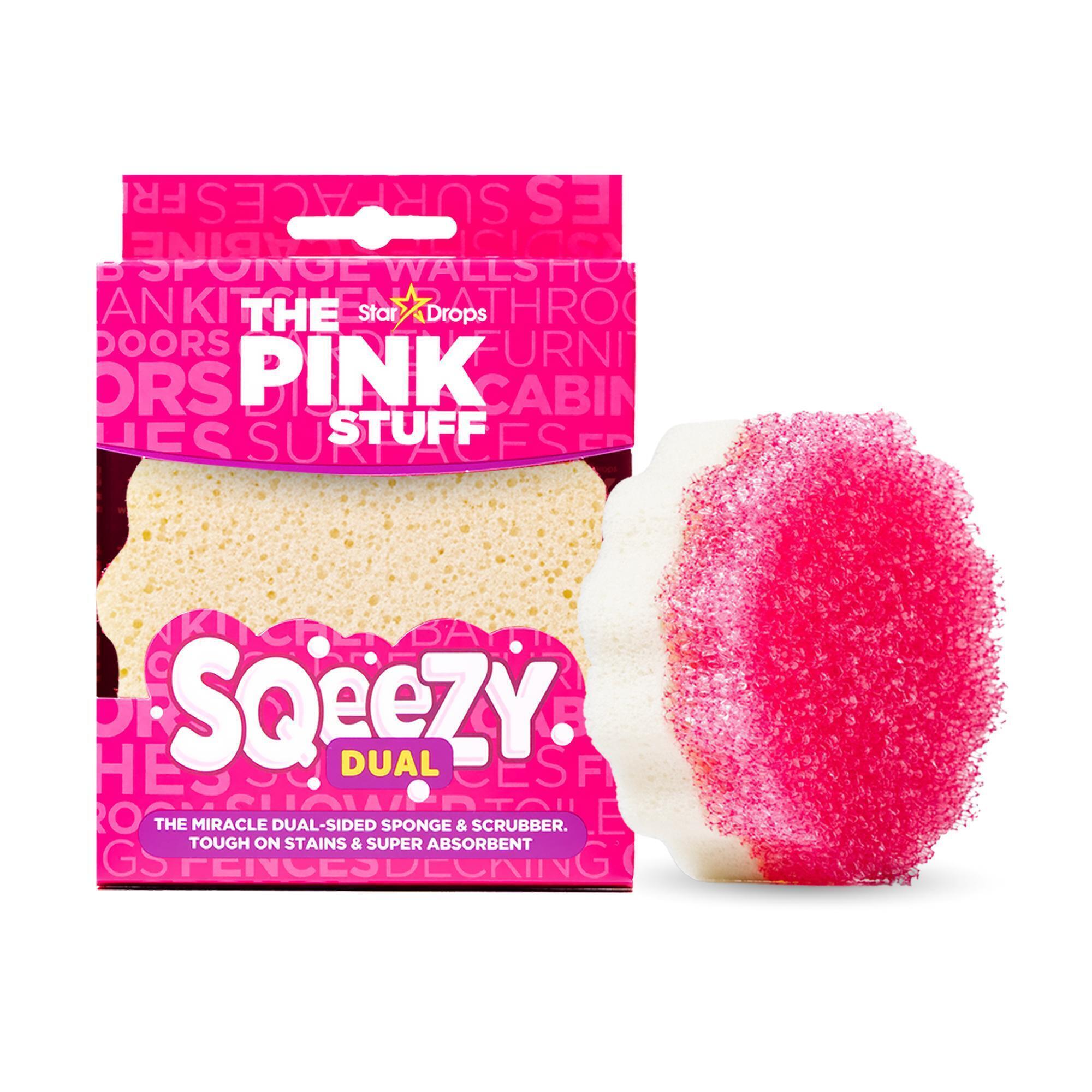 The Pink Stuff Sqeezy Dual Sided Sponge and Scrubber, 823773