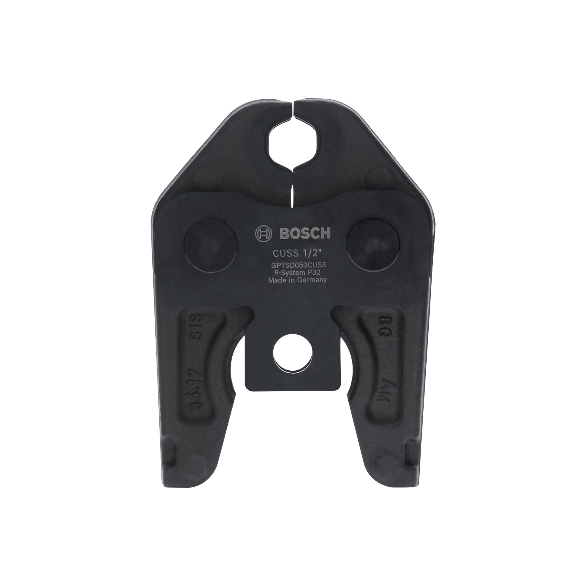 Bosch Standard Press Jaw — 1/2in., Compatible with GPT18V-32, Model# GPTSD050CUSS