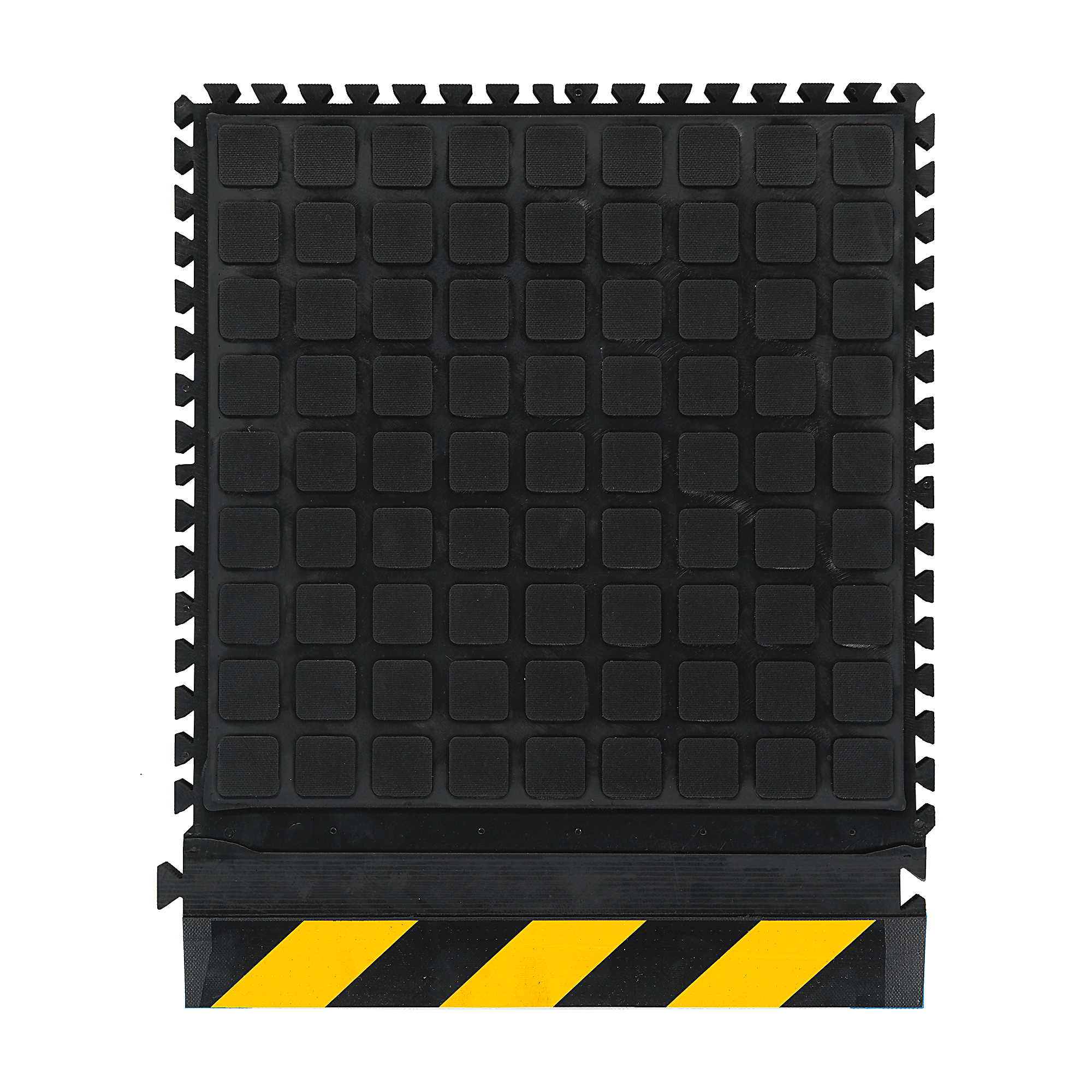 M+A Matting Hog Heaven Slip-Resistant, Anti-Fatigue, Customizable Modular Tiles, 18" x 21.75" Yellow, 3/4" Thickness, Model # 447104100