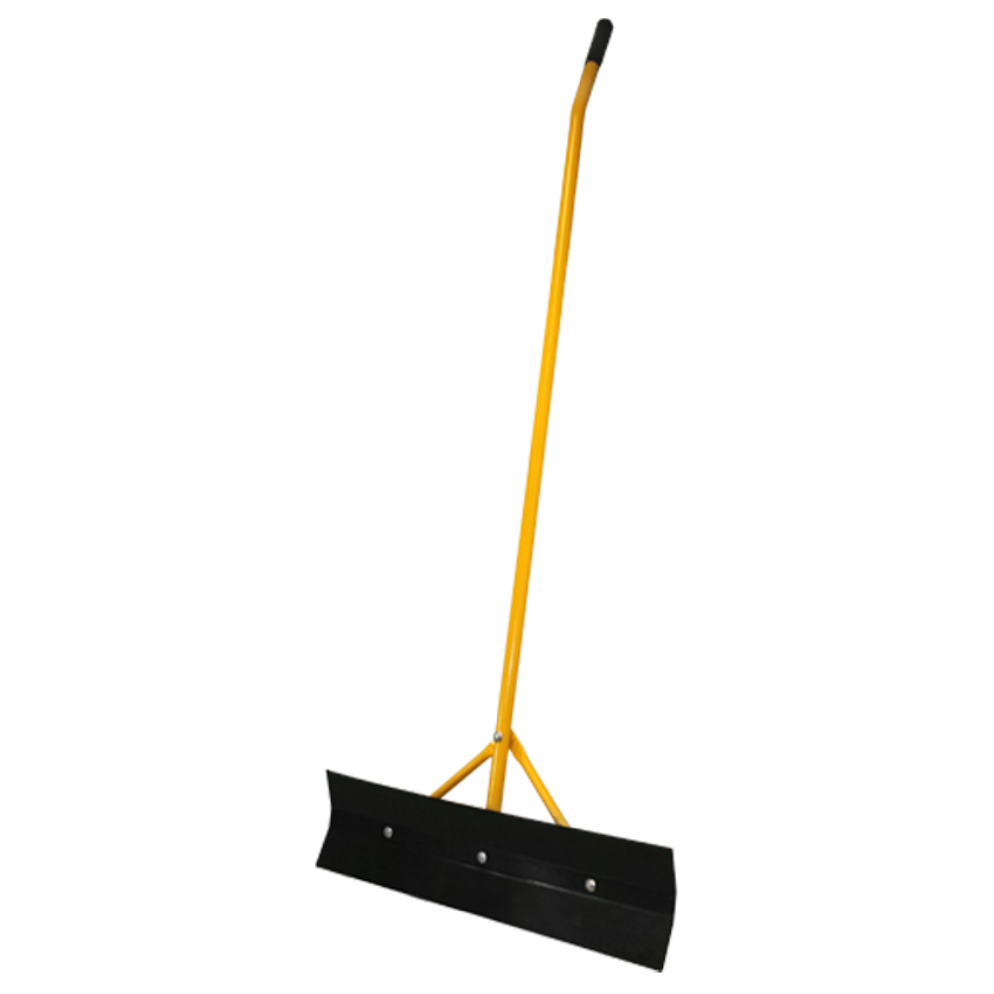 J&D Manufacturing Super Scraper — 36in. Black Poly Blade, Curved Handle ...