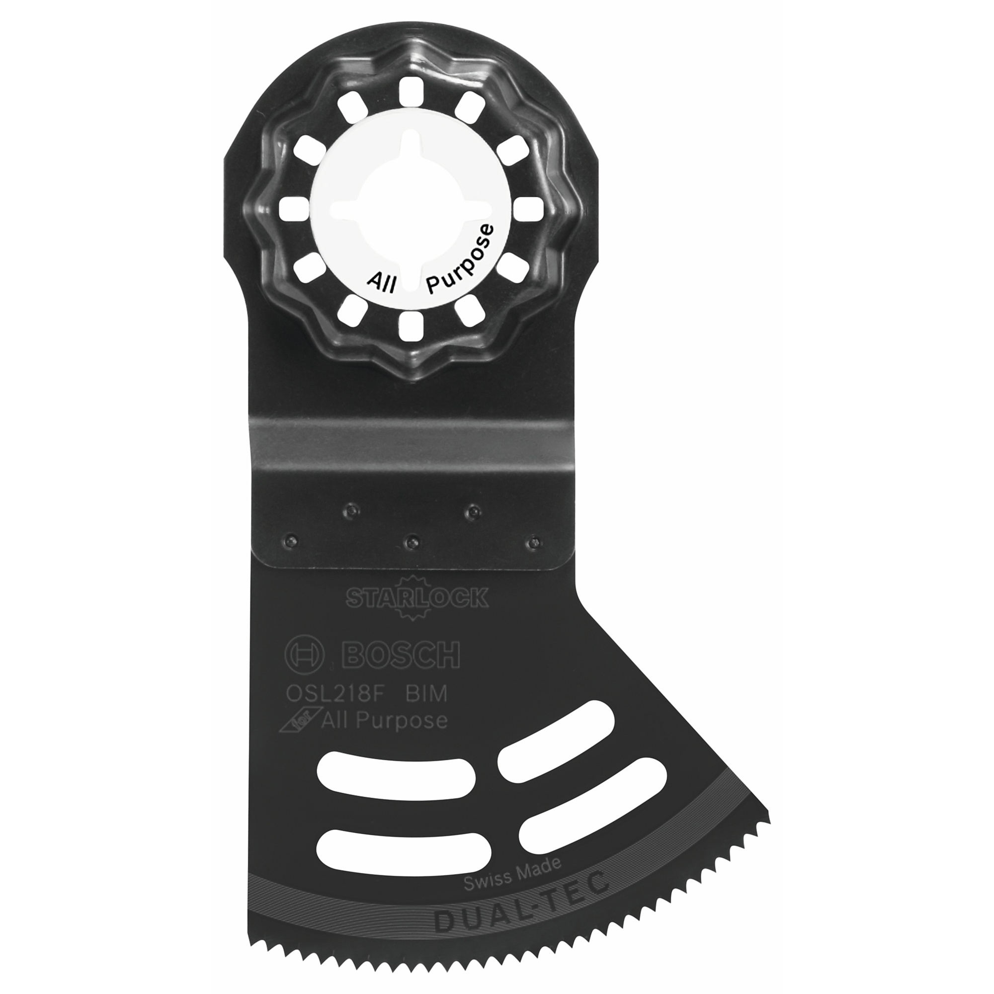 Bosch Starlock Oscillating Multi-Tool Dual-Tec Bi-Metal Plunge Blade — 2 1/8in., 2-in-1 Design, Model# OSL218F