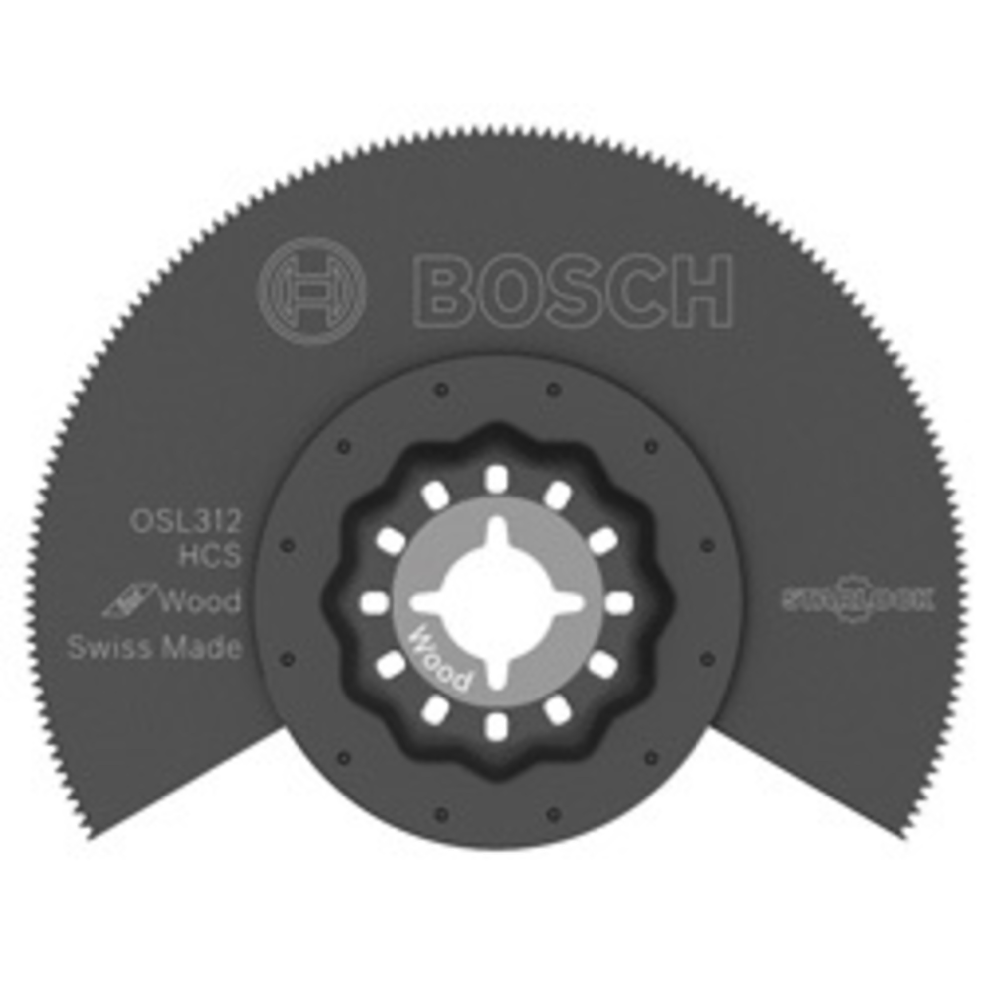 Bosch Starlock Oscillating Multi-Tool Segmented Saw Blade — 3.5in., High-Carbon Steel, Model# OSL312