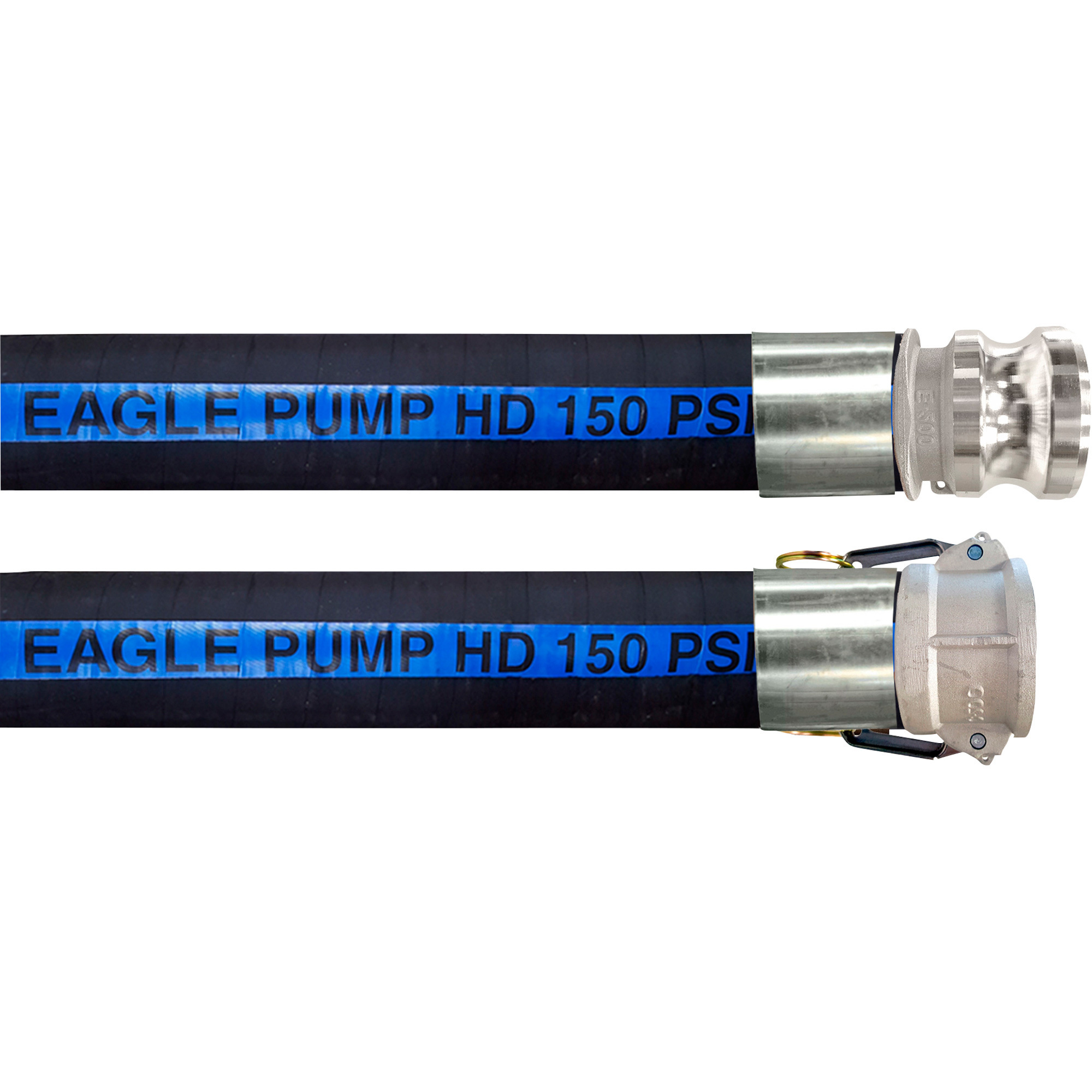 JGB Enterprises Rubber Suction Hose, 8in. x 10ft., Crimped CxE, Model# ws50-800ce010