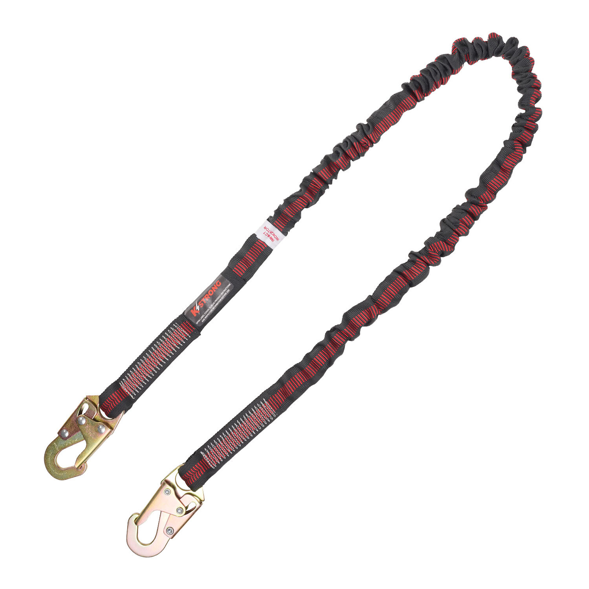KStrong Internal Design Shock Absorbing Lanyard — 6ft., Snap Hooks, ANSI, Model# UFL204101