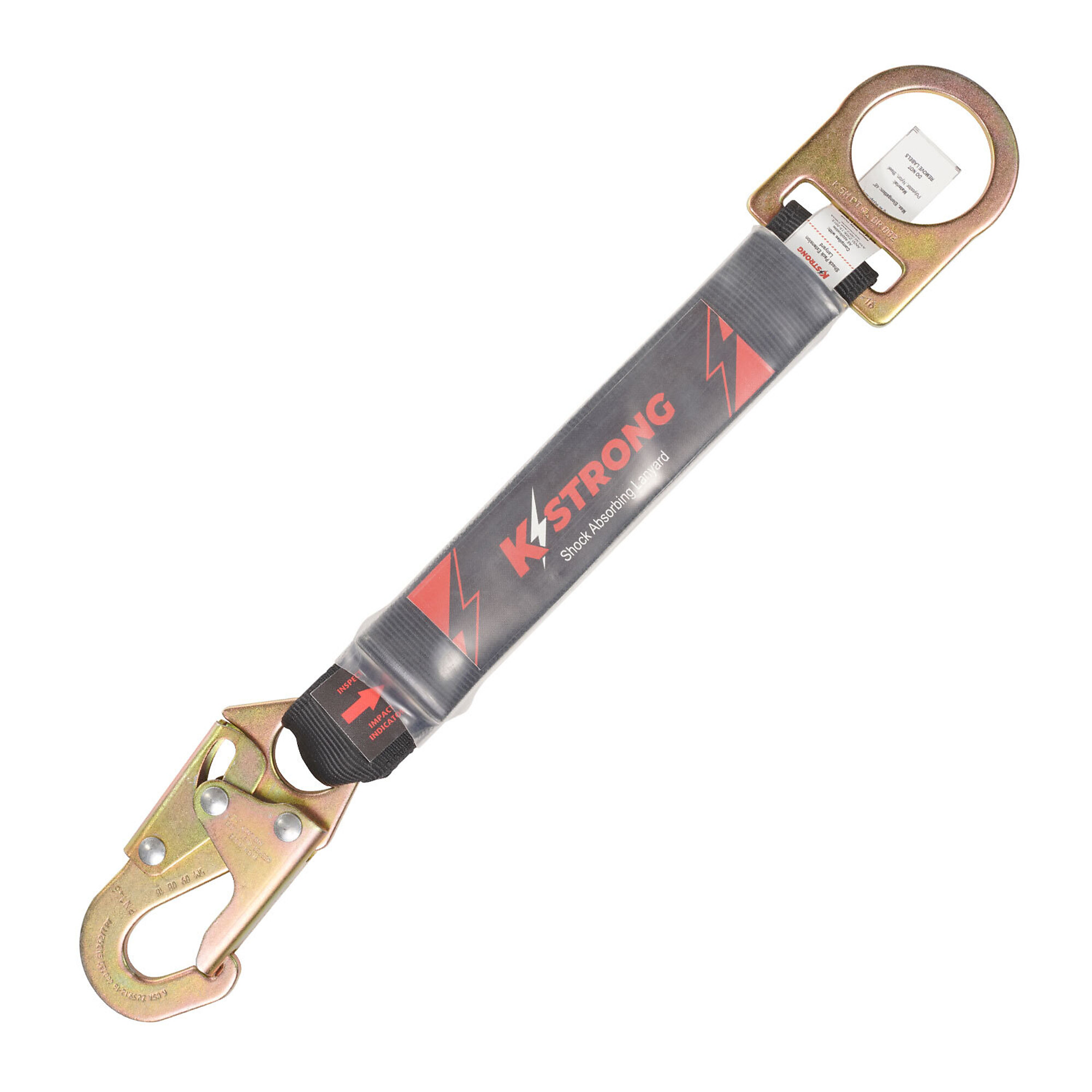 KStrong Shock Absorber — 6ft. Maximum Freefall, D-Ring and Snap Hook, ANSI, Model# UFZ800100