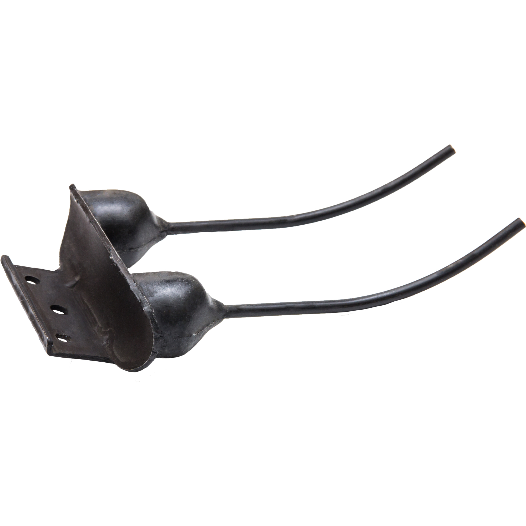 Black Talon Double Rubber Rake Tooth — Heat-Treated Tines, Premium Natural Rubber, Model# 300619-12