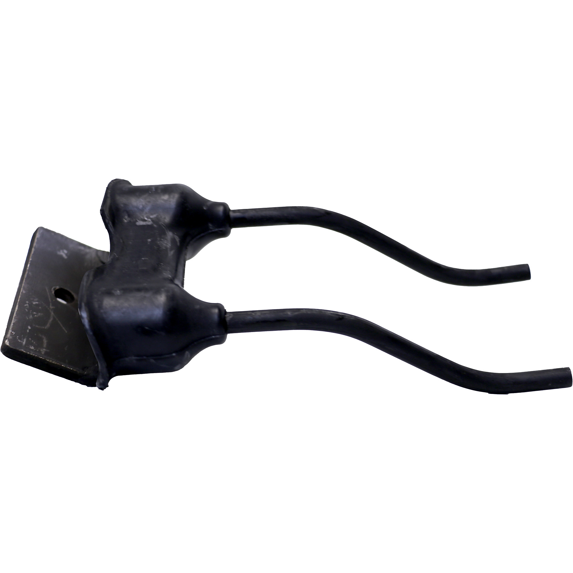 Black Talon Double Rubber Rake Tooth, Heavy-Duty Baler Pickup Tooth, 3/8in. Mounting Hole, Model# 383834-8