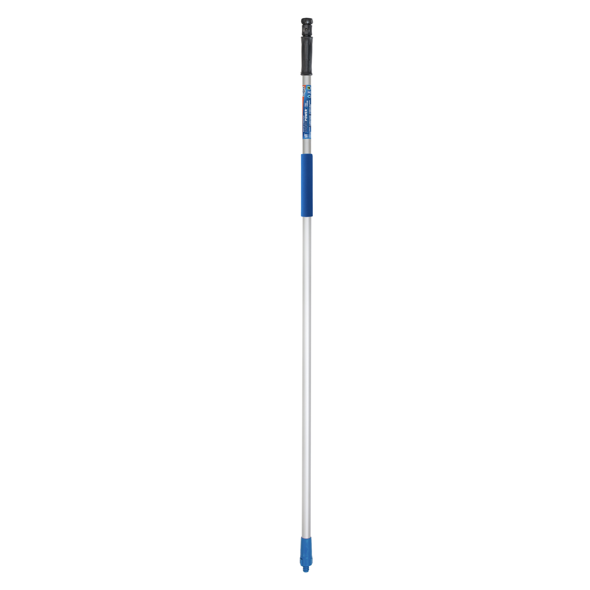 Unger Professional Lock-On 60? Water Flow HydroPower Extension Pole, Compatible with Water-Flow Brushes, Cleaning Supplies, Use with Scrubber or Brush