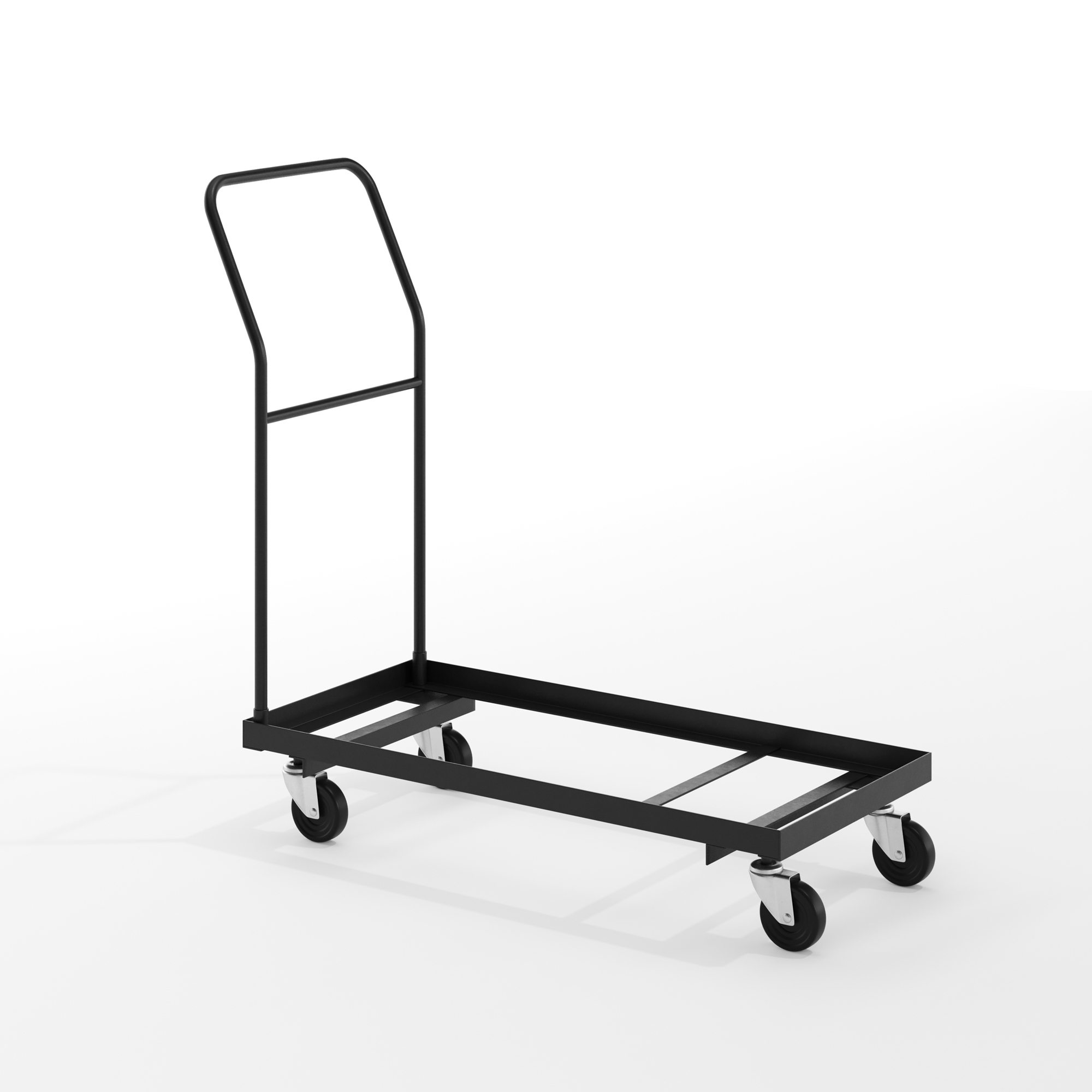 Flash Furniture Folding Chair Dolly, Black, 18 1/2in.W x 39 1/2in.D x 41 1/2in.H, Model# HF700DOLLY