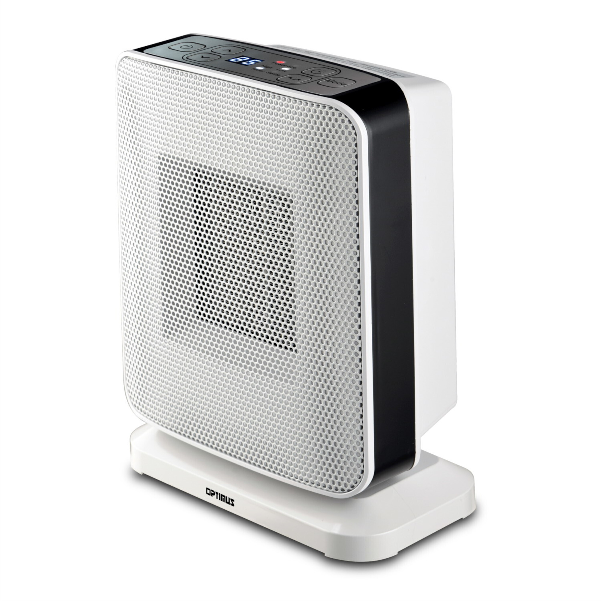 Optimus Portable Oscillation Ceramic Heater — 1500 Watts, Auto Thermostat Control, 12-Hour Timer, LED Display, Tip-Over Safety Switch, Model# H-7245