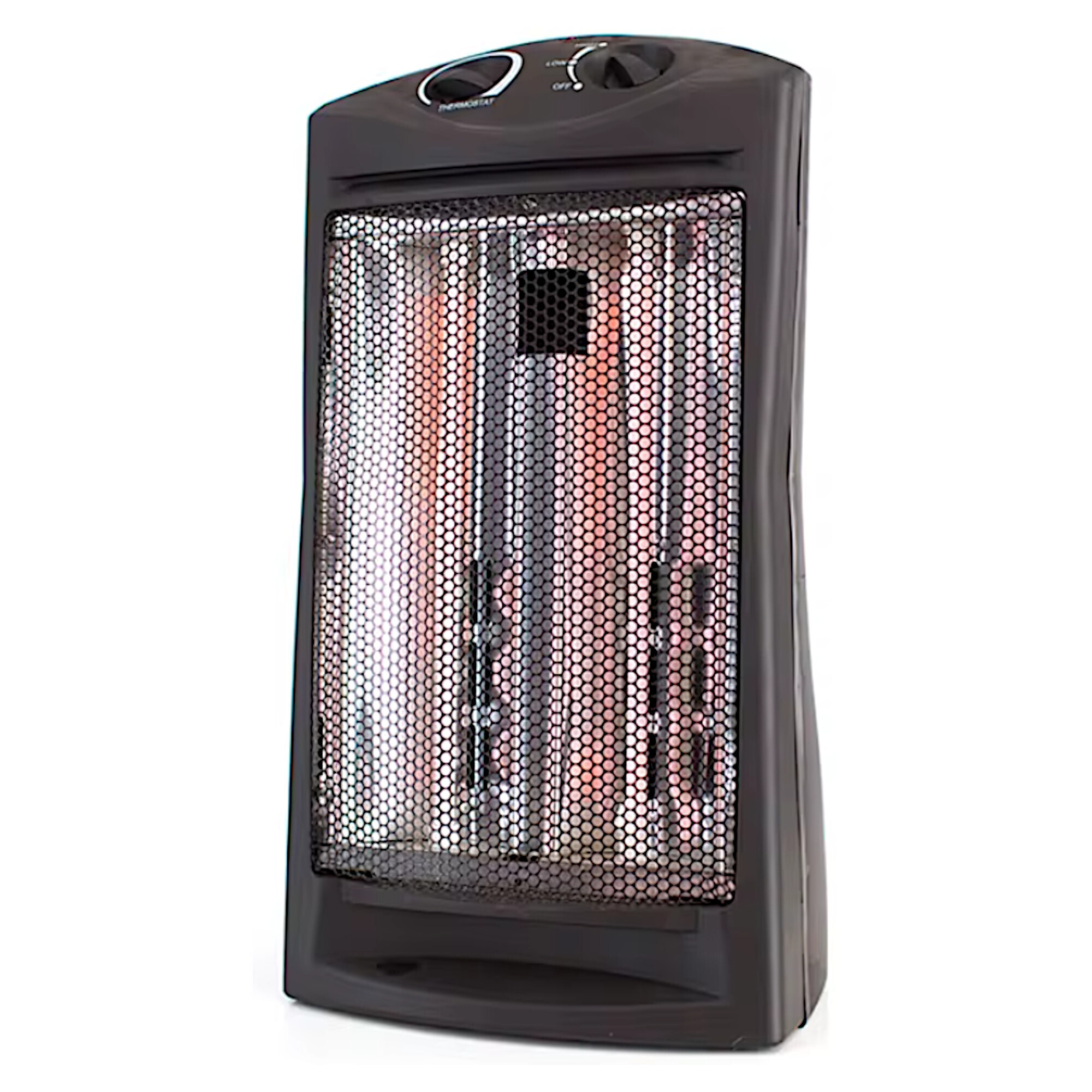 Optimus 1500W Fan Forced Tower Quartz Heater — Thermostat, Radiant Heating, Auto Reset, Cool Touch, Safety Switches, Ultra Quiet, Model# H-5235