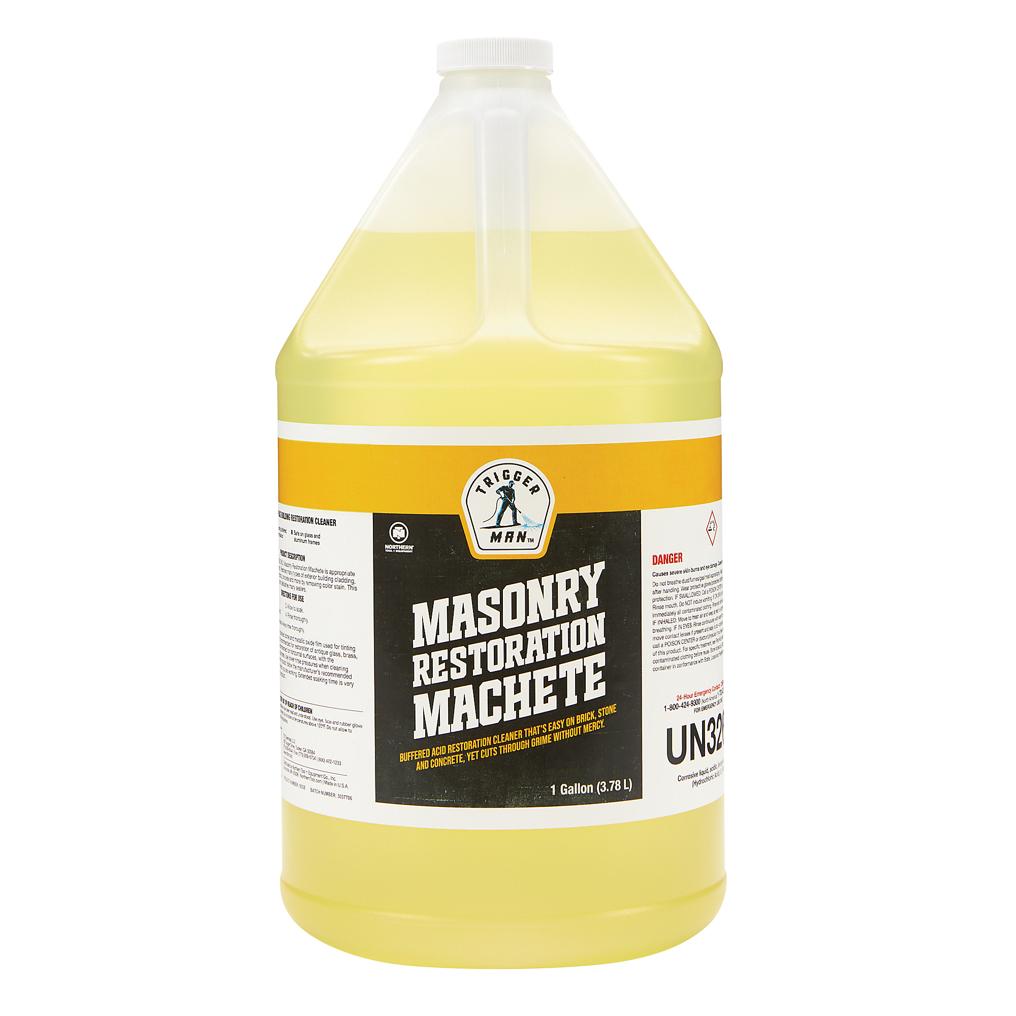 Trigger Man Masonry Restoration Machete, Pressure Washer Chemical, 1 Gallon