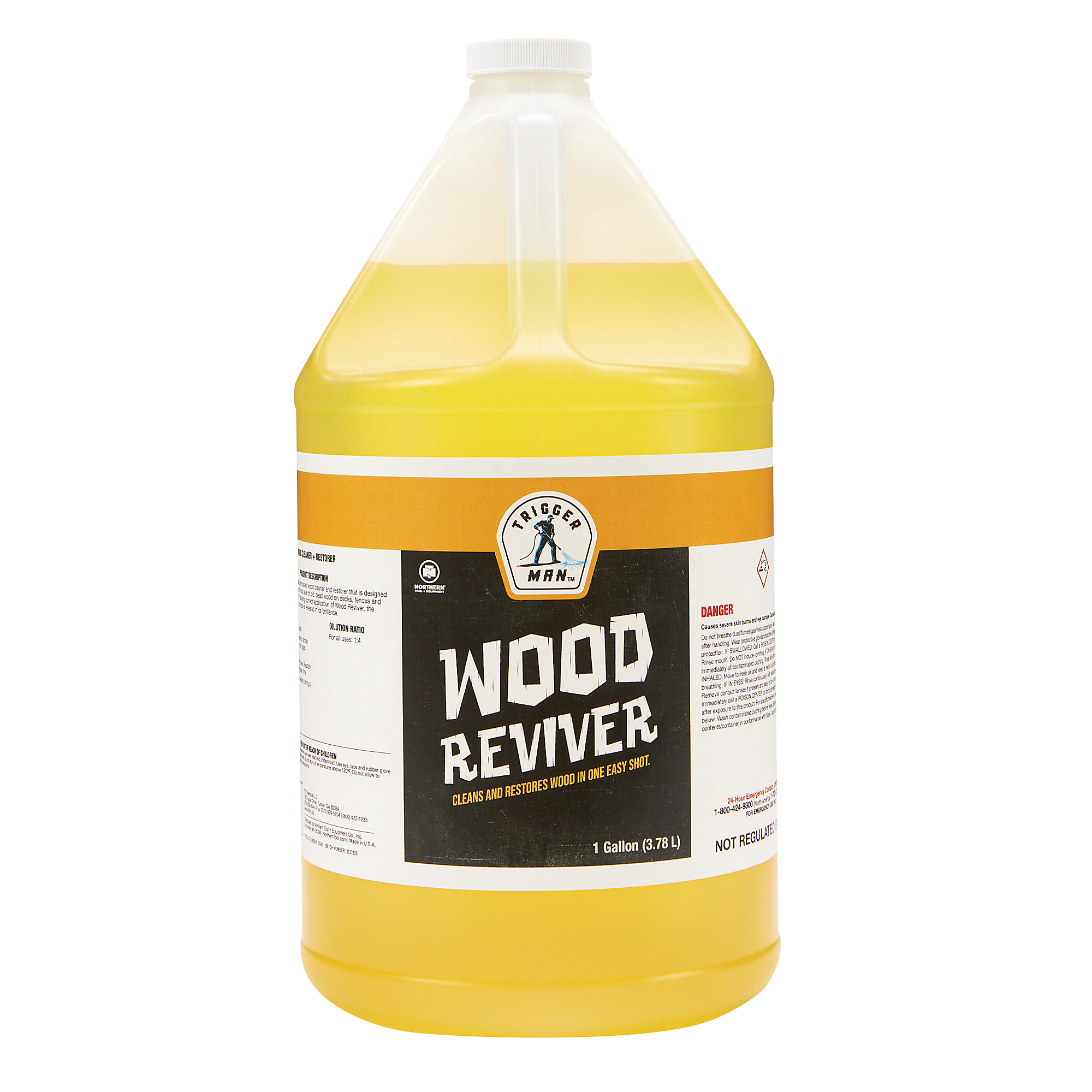 Trigger Man Wood Reviver, Pressure Washer Chemical, 1 Gallon