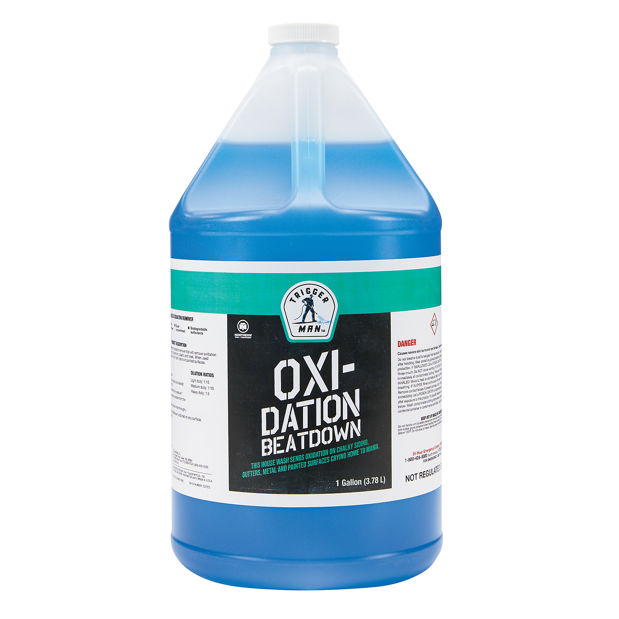 Trigger Man Oxidation Beatdown, Pressure Washer Chemical, 1 Gallon