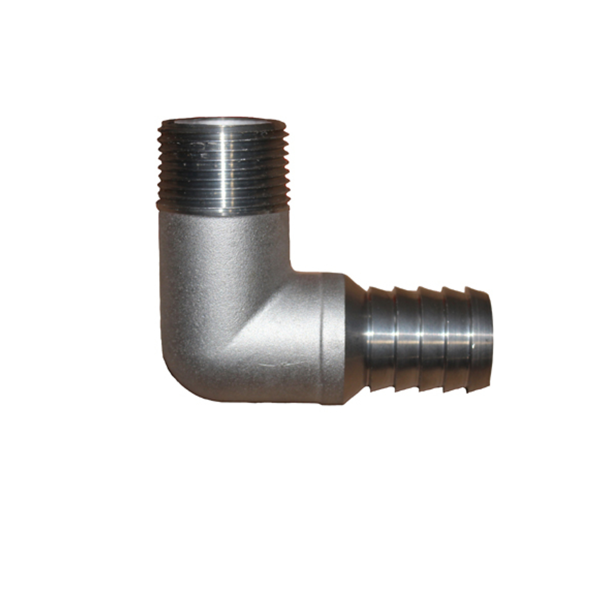 Rhino Tuff TankElbow Adapter Stainless Steel 1" Barb X MNPT