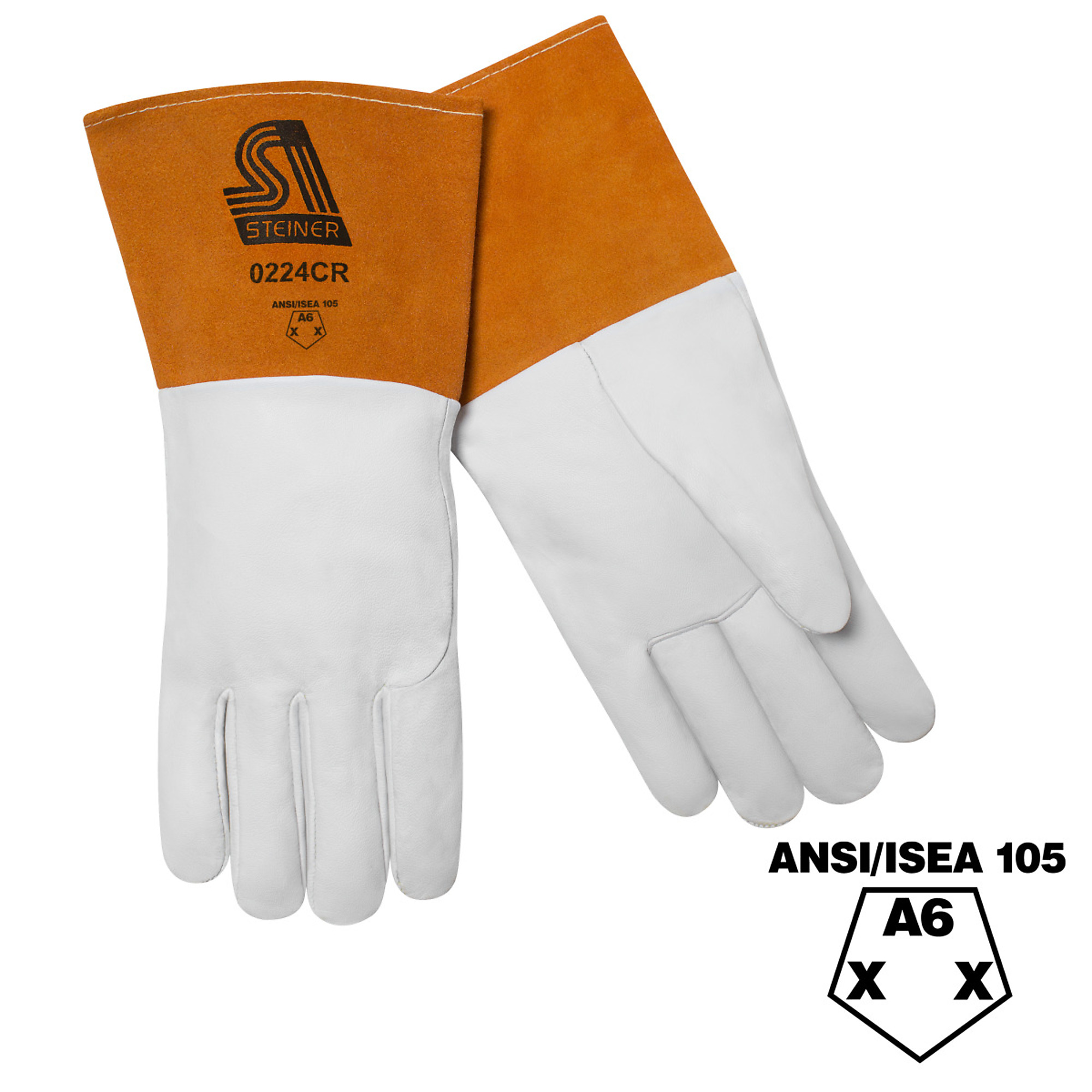 Steiner TIG GLOVE 2X GOATSKIN A6CUT RESISTANT REG LINING 4