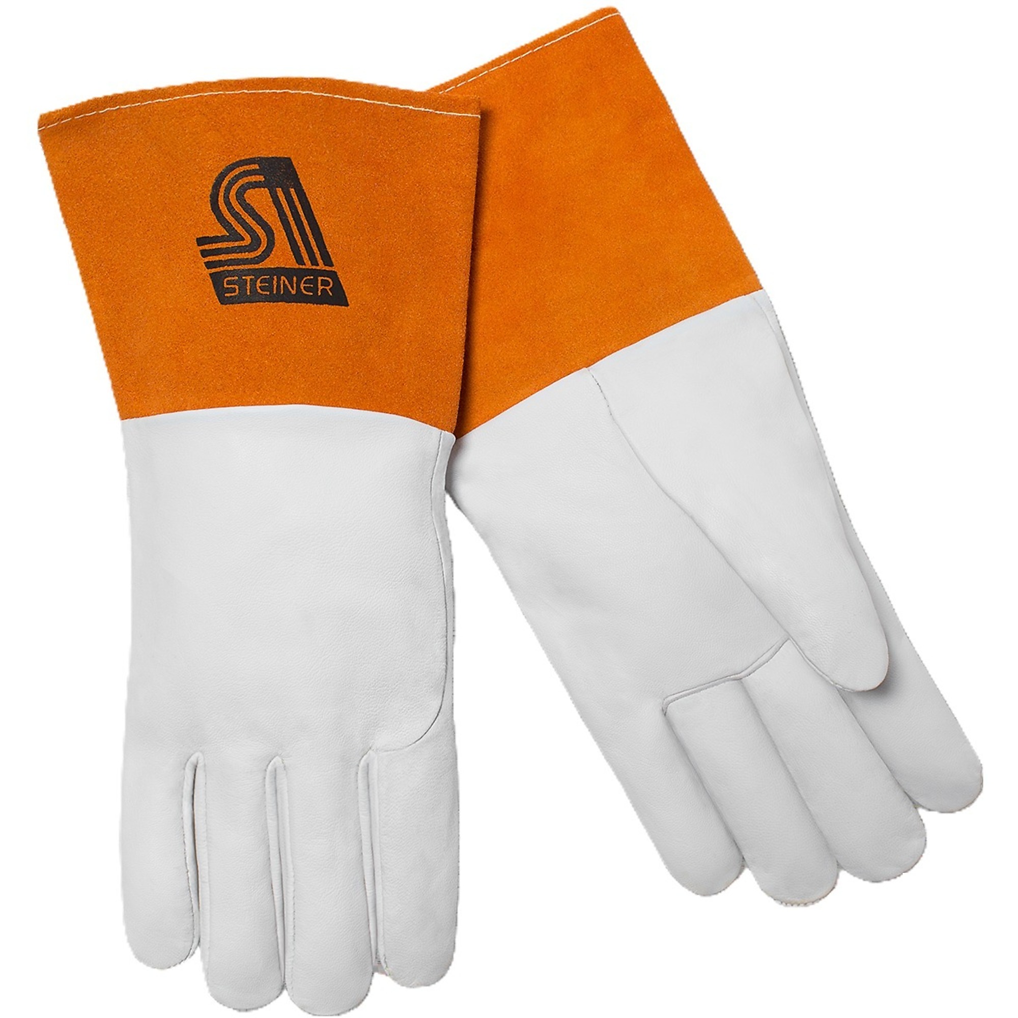 Steiner TIG GLOVE, S-GRAIN KIDSKIN, UNLINED, 4" GOLD CUFF