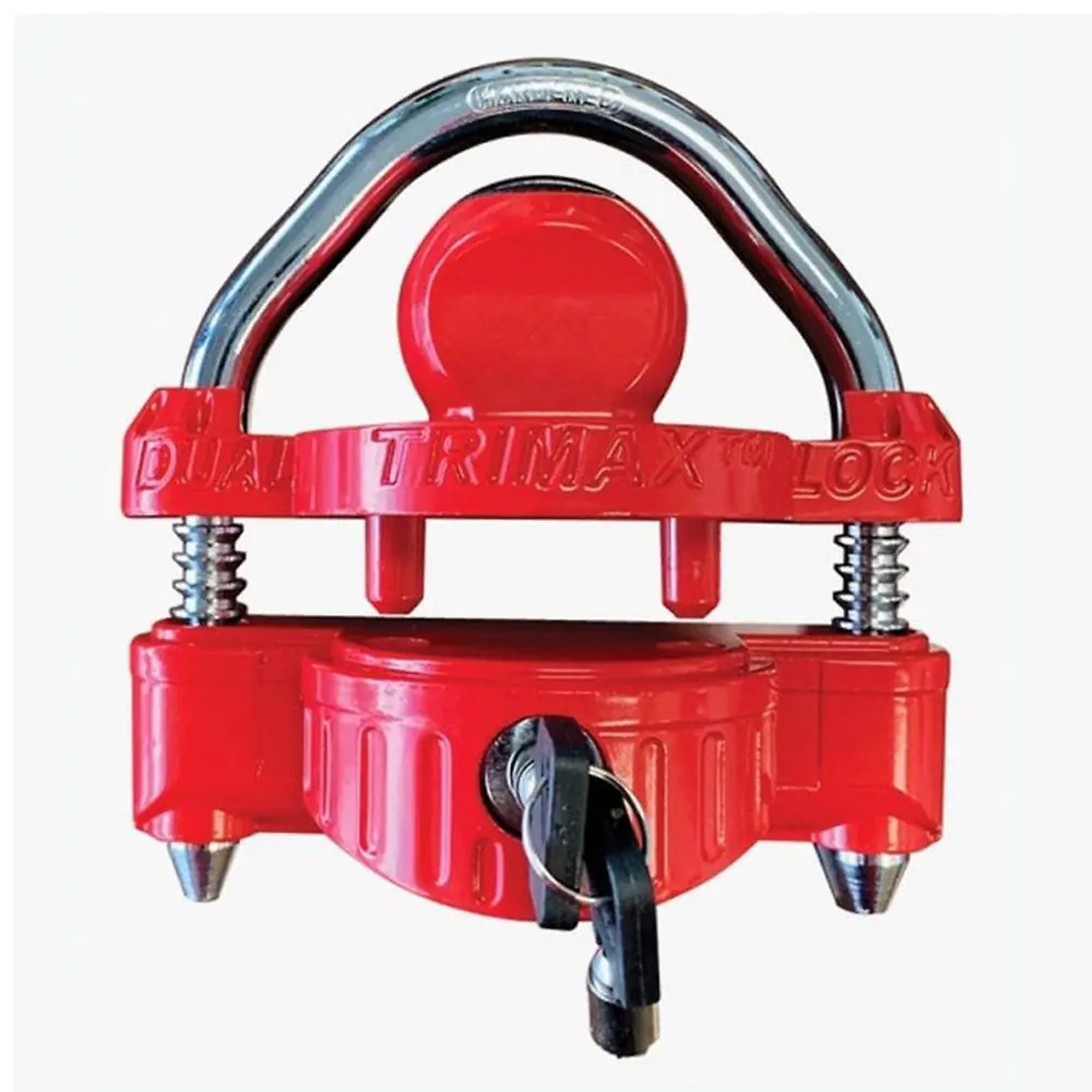 Trimax Universal Coupler Lock — Keyed Alike, Fits 1-7/8in. to 2-5/16in. Couplers, 4-3/4in. Shackle Width, Model# UMAX-25-KA