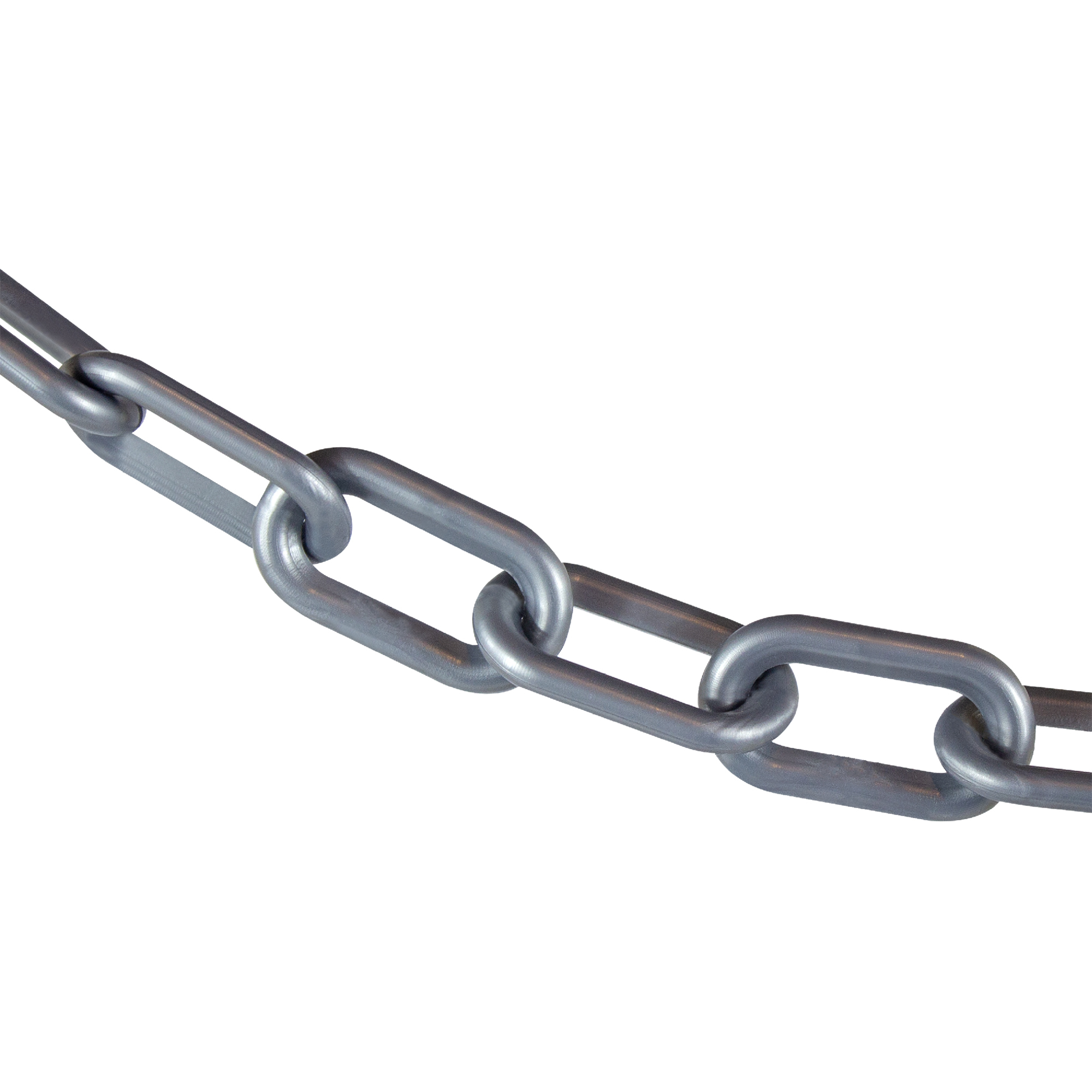Mr. Chain Plastic Safety Chain — 2in. x 10ft., Silver, UV-Resistant, Model# 50008-10