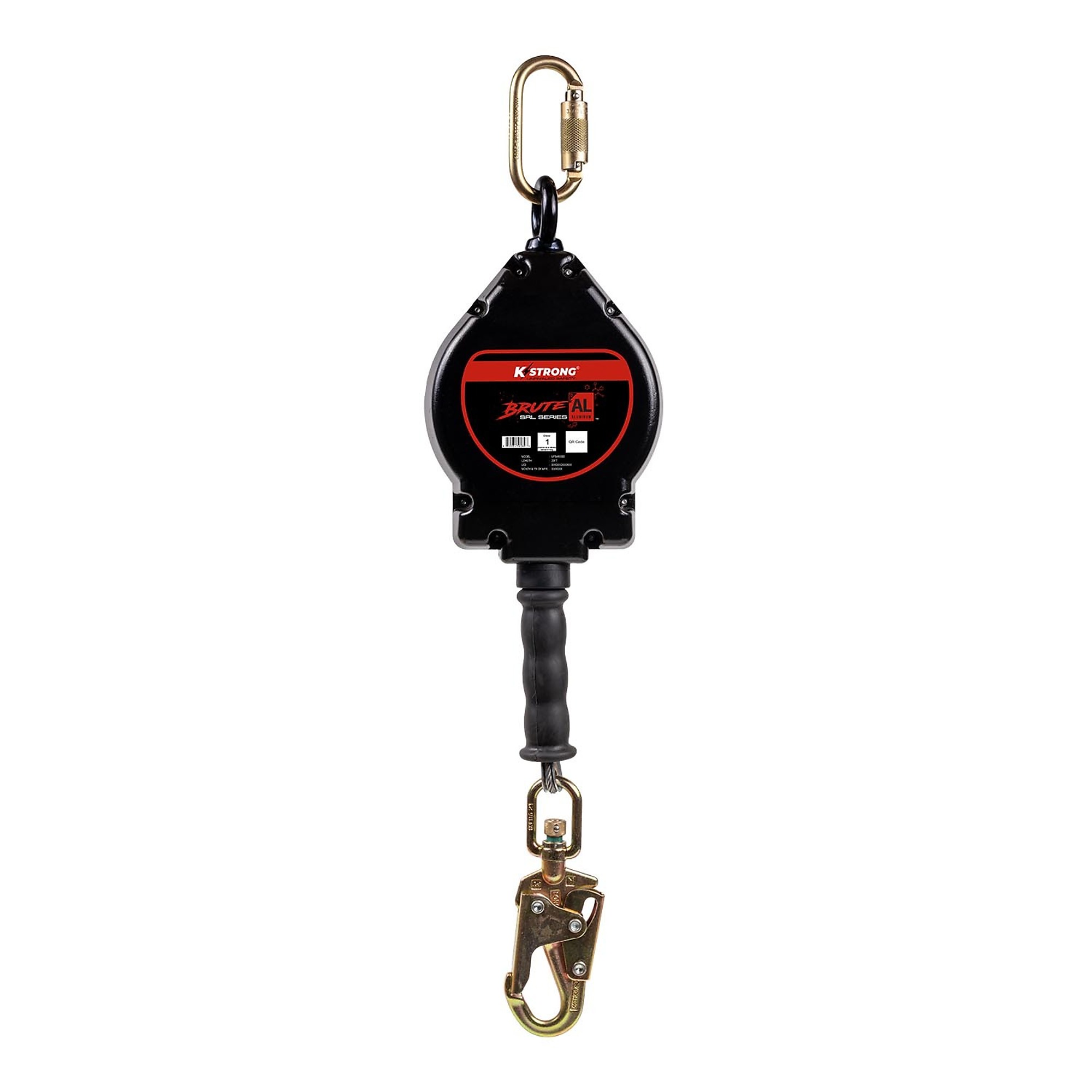 KStrong Brute-AL Self-Retracting Lifeline — 20ft., Aluminum Housing, Swivel Snap Hook, Model# UFS480020