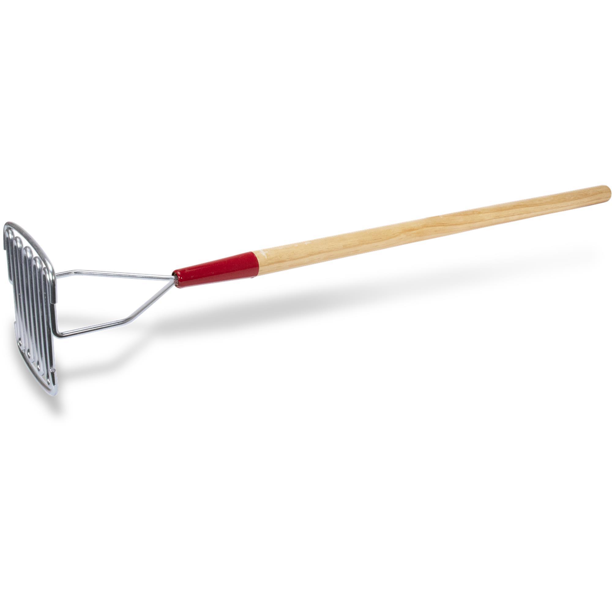 Wal-Board Hand Mixer — Semi-Round Head, 37in. Length, Steel, Wooden Handle, Model# 042-002