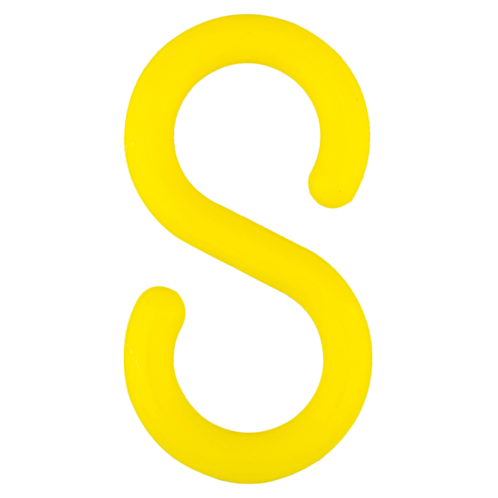Mr. Chain S-Hooks — 2in., Yellow, UV-Resistant, 10-Pack, Model# 50302-10