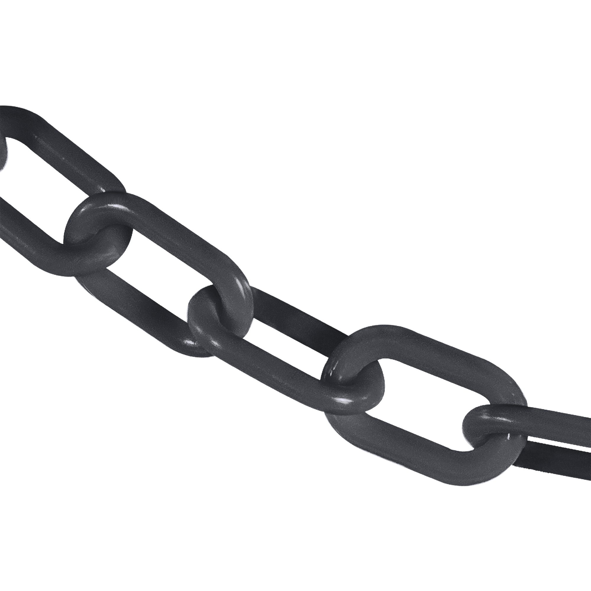 Mr. Chain Heavy-Duty Plastic Safety Chain — 2in. x 100ft., Slate Gray, UV Resistant, Model# 51057-100