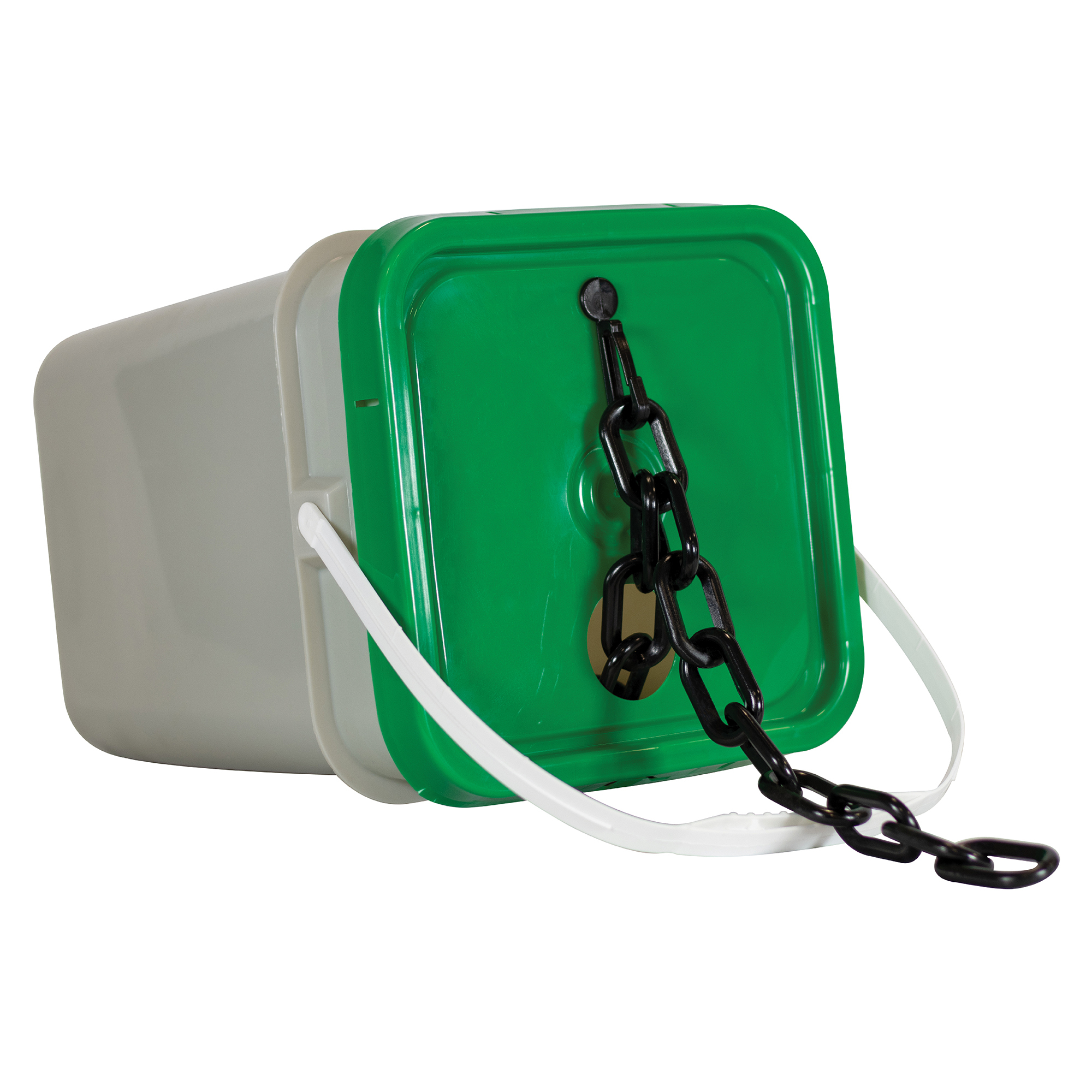 Mr. Chain Heavy-Duty Plastic Safety Chain — 2in. x 120ft., Black, UV Resistant, Model# 51003-P
