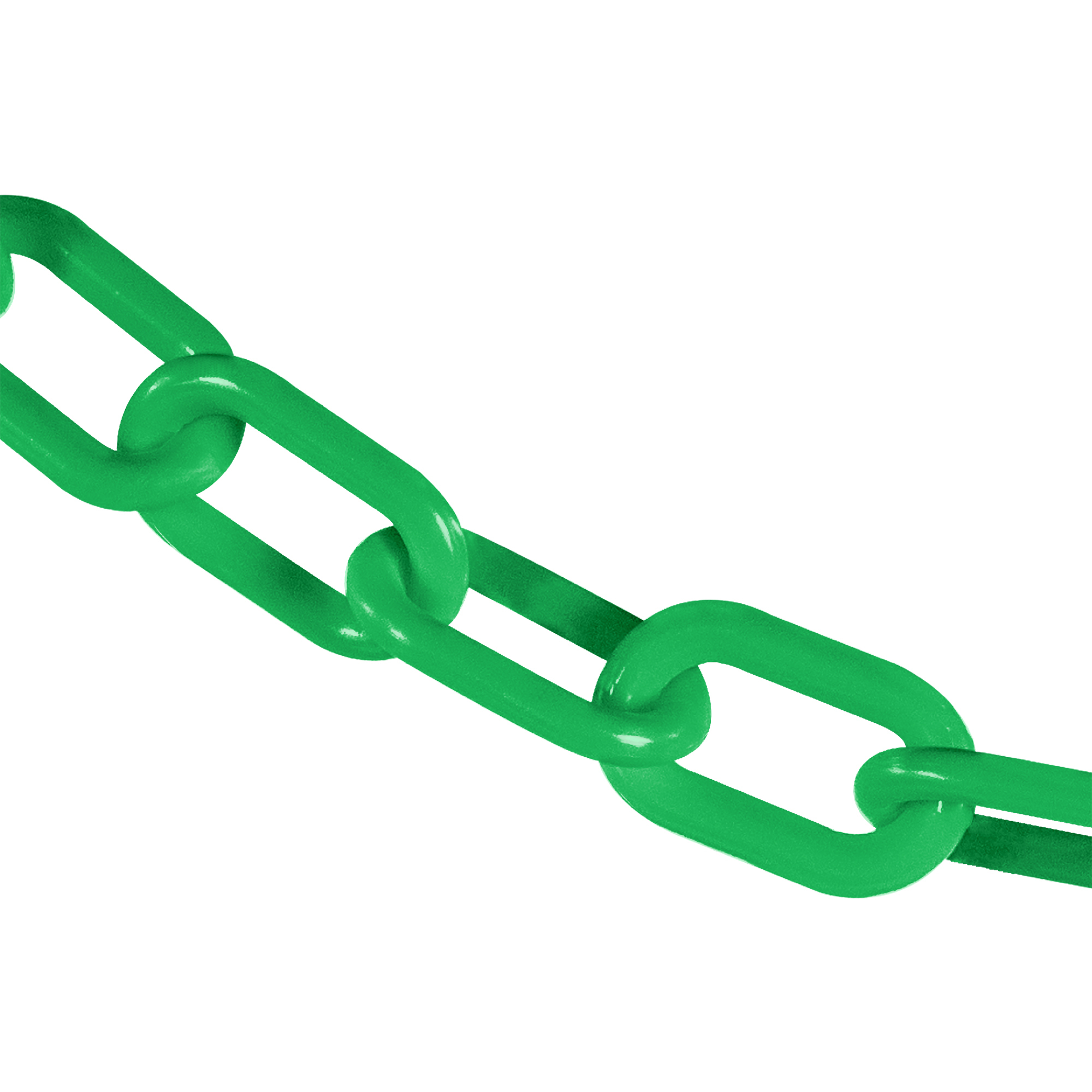 Mr. Chain Heavy-Duty Plastic Safety Chain — 2in. x 100ft., Green, UV Resistant, Model# 51004-100