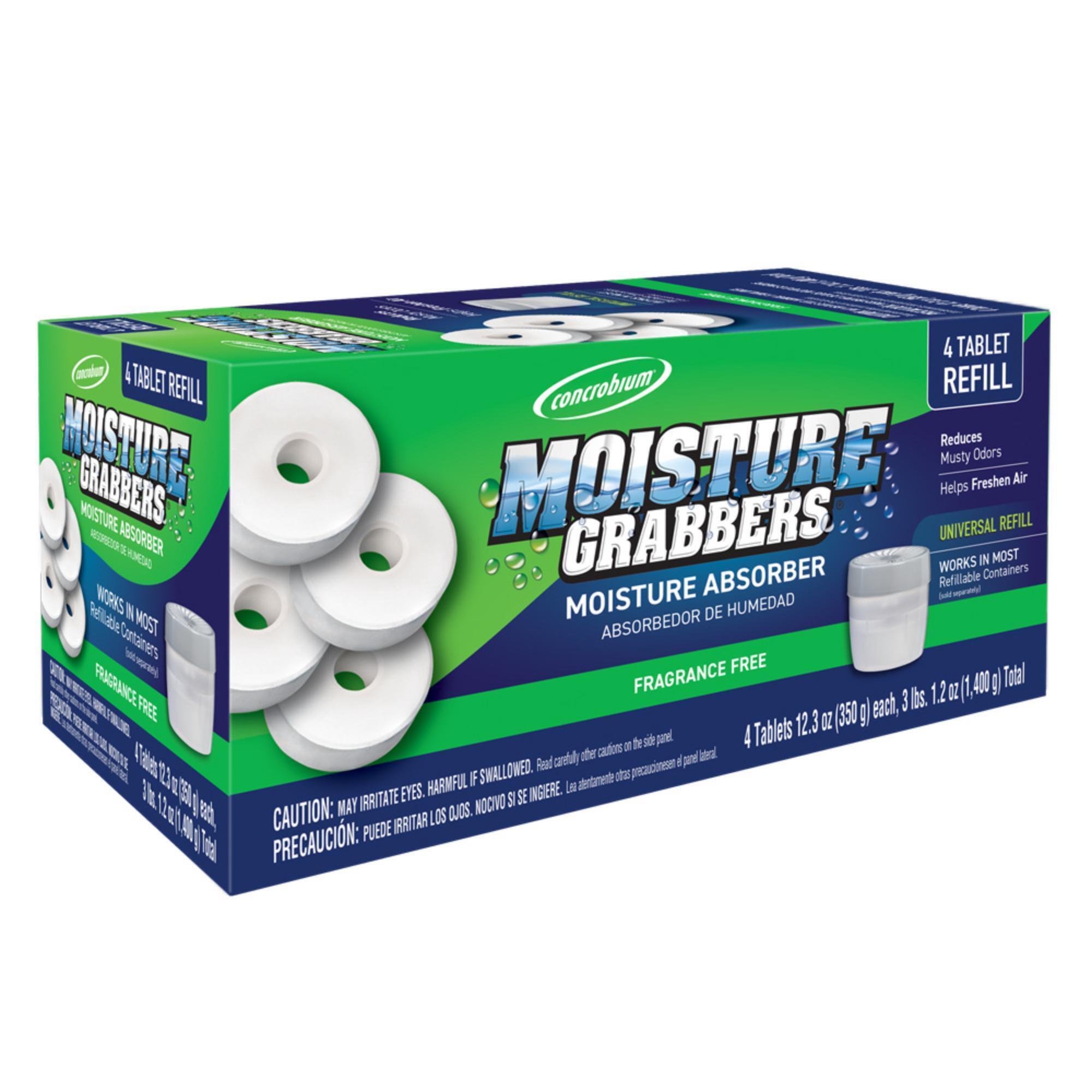 Concrobium Moisture Grabbers Refill Tablets, 4 Pack, 378489