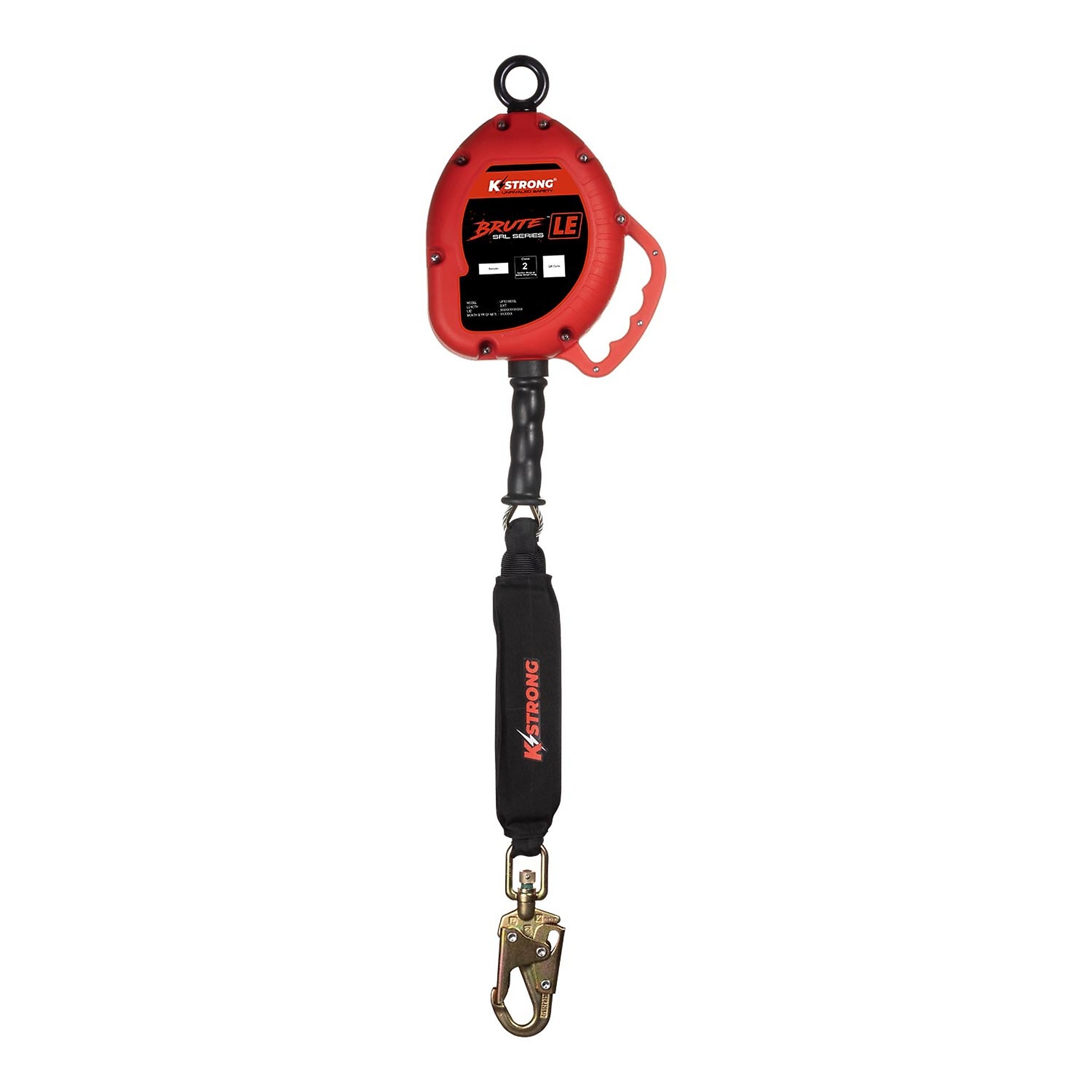 KStrong Brute Leading Edge Cable SRL — 30ft., Swivel Snap Hook, 310-Lb. ANSI Capacity, 420-Lb. OSHA Capacity, Model# UFS310030L