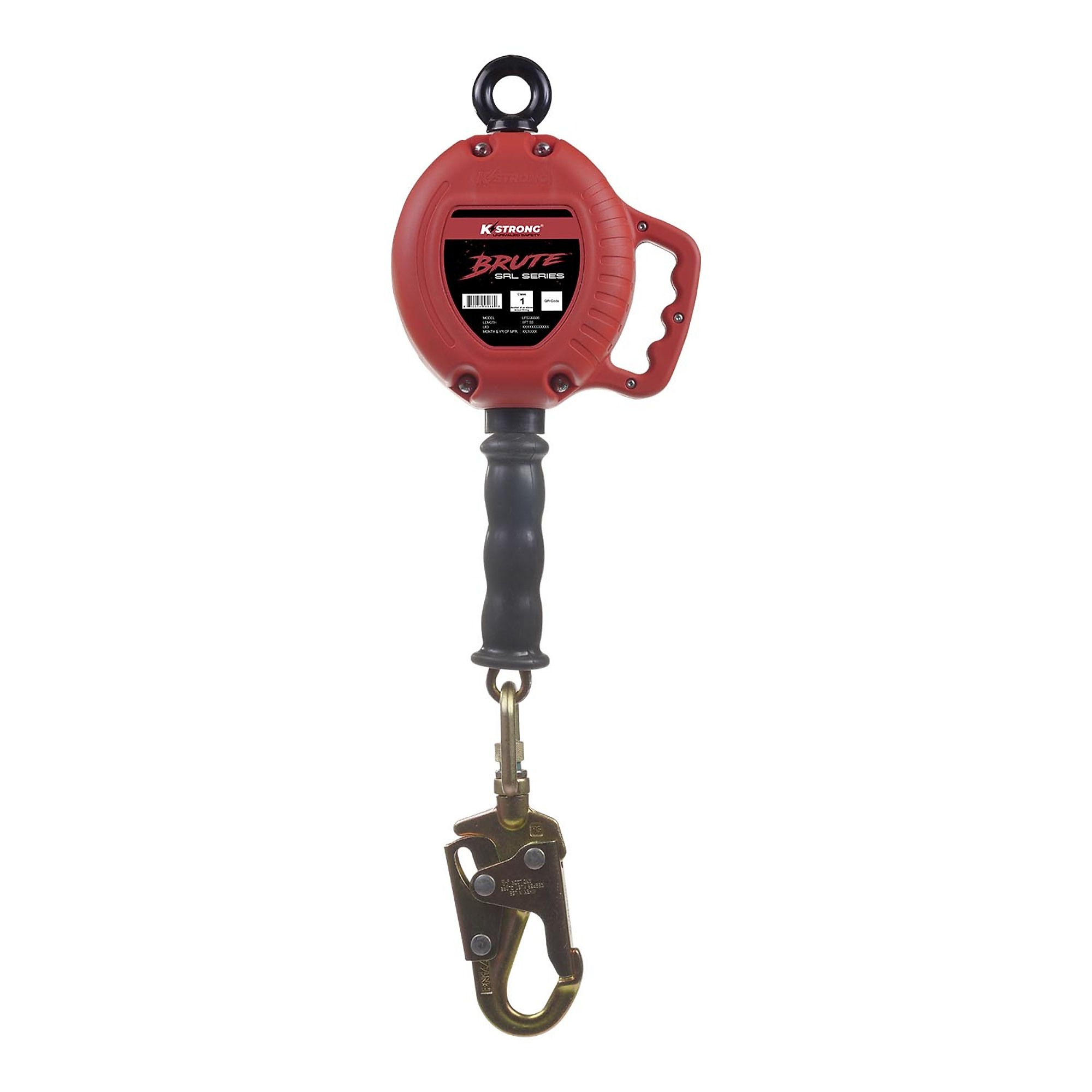 KStrong Brute Stainless Steel Cable SRL — 8ft., Swivel Snap Hook, ANSI Z359.14-2021, 310-Lb. Capacity, Model# UFS330008(SS)