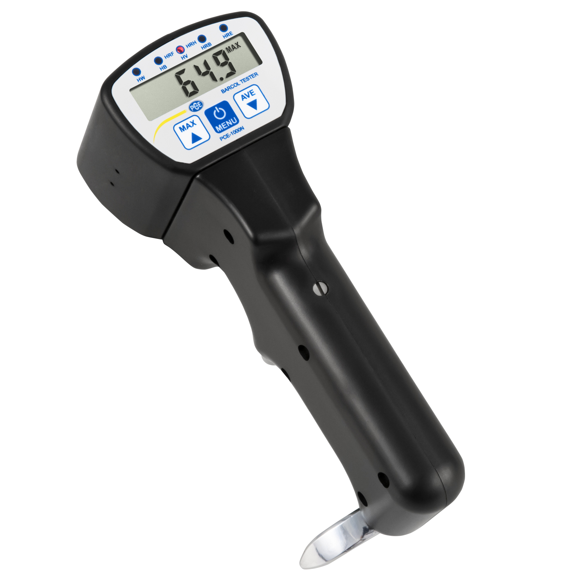 PCE Portable Handheld Barcol Hardness Tester — Battery-Powered, Digital, Model# PCE-1000N