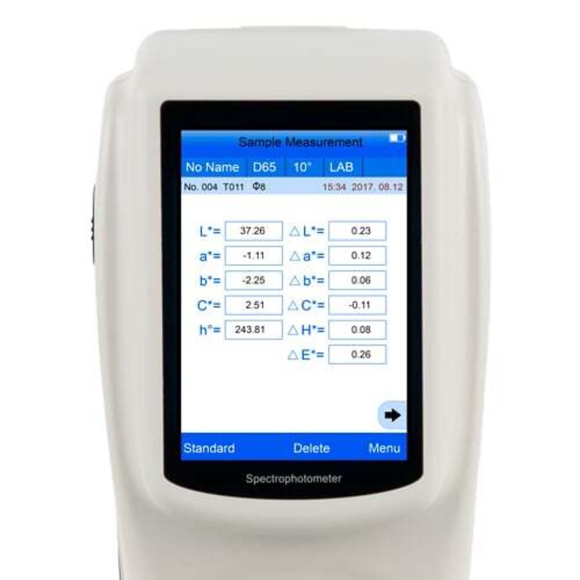 PCE Instruments Spectrophotometer — 3.5in. Touch Screen, High Accuracy, Model# PCE-CSM 10