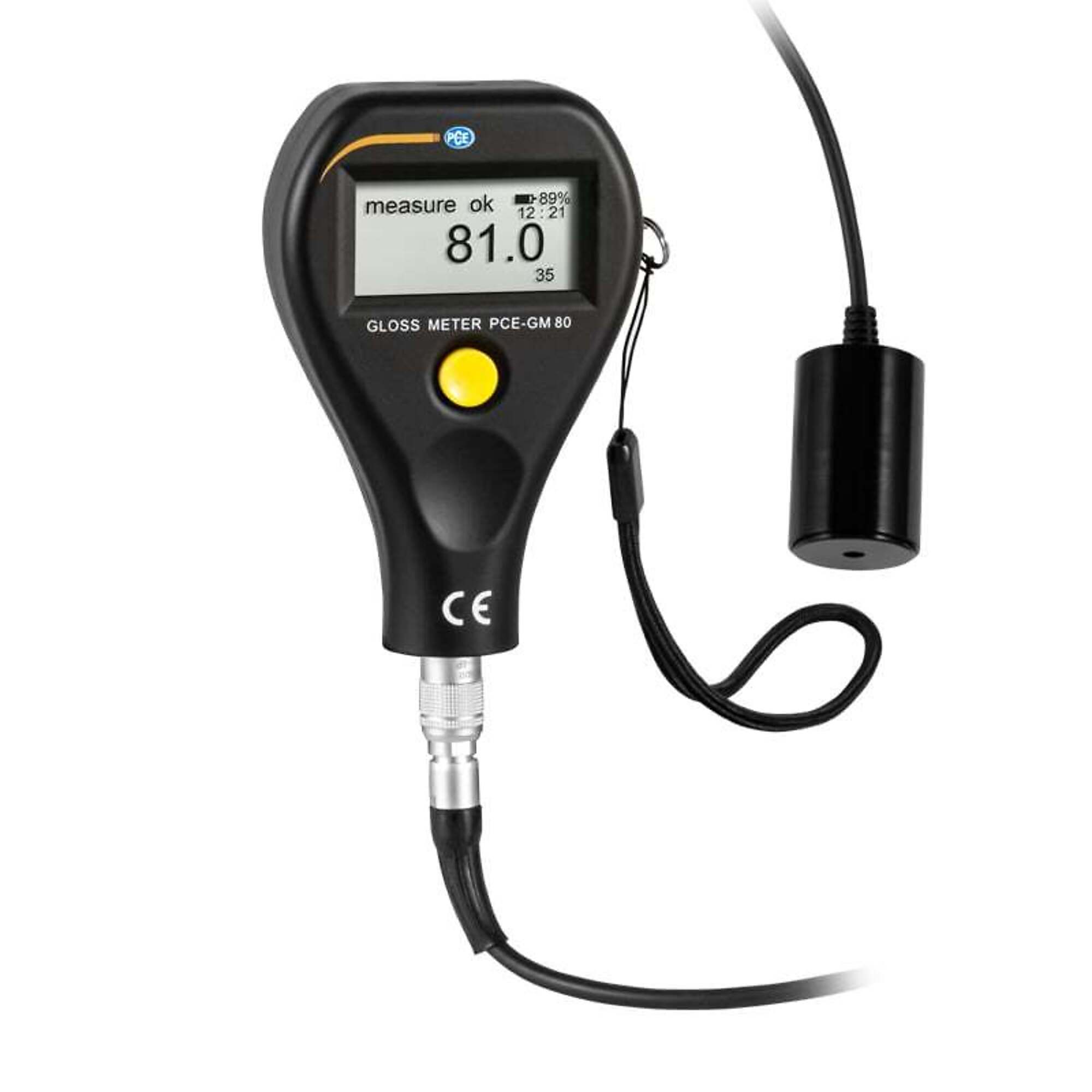 PCE Gloss Meter — External Gloss Sensor, 4.5in. Measuring Surface, Model# PCE-GM 80