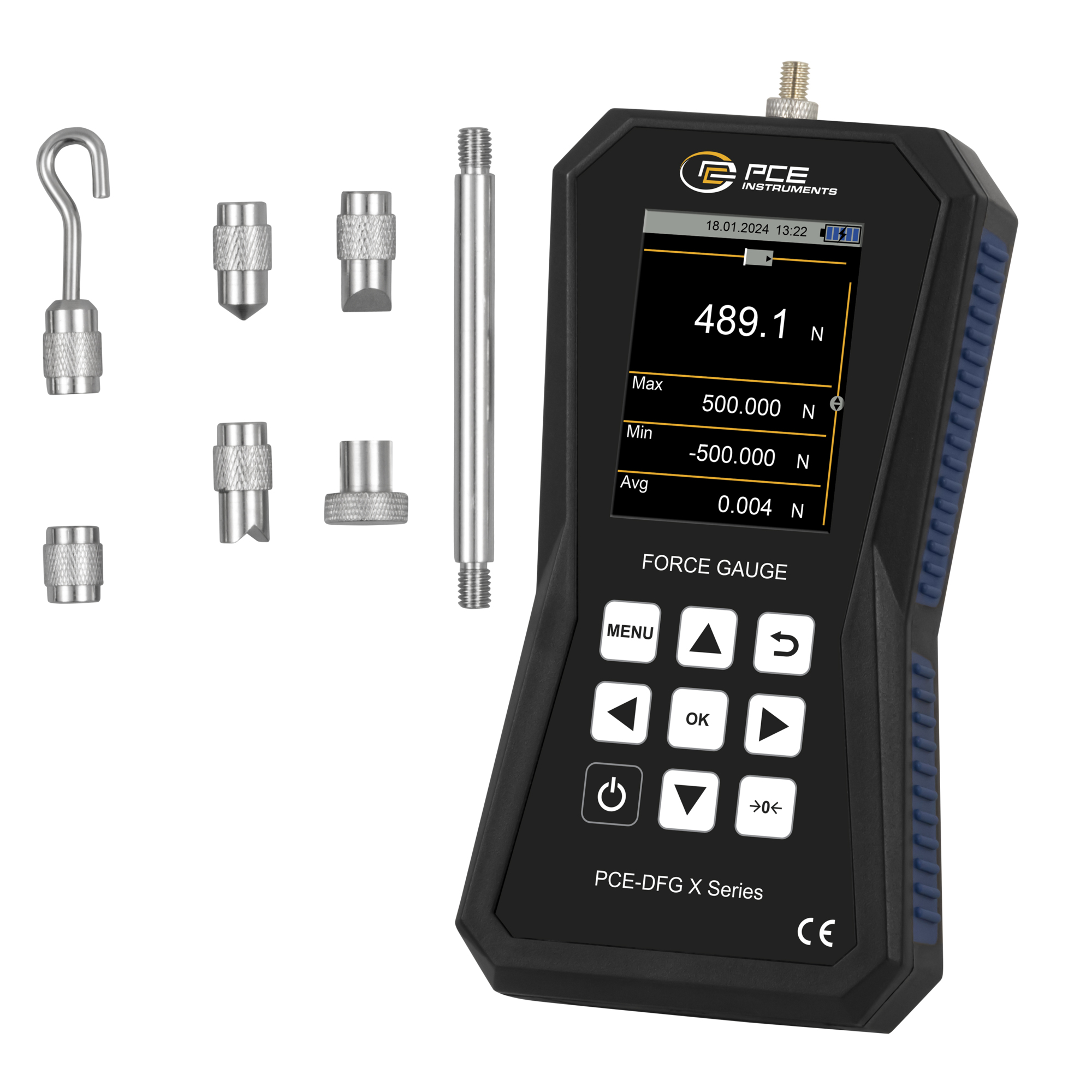 PCE Force Gauge — Measures Tensile and Compressive Forces, Digital ...