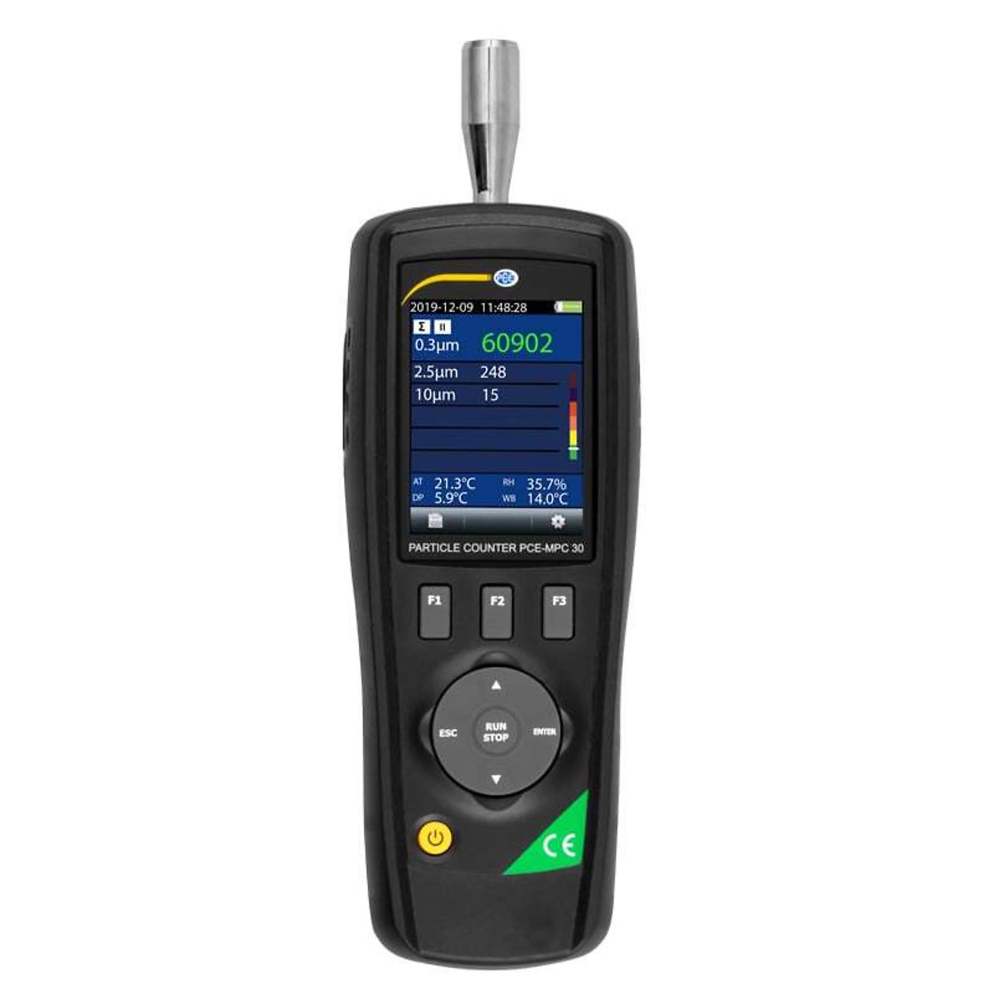 PCE Particle Counter — Fine Dust Monitor, Measures 0.3 Micron Particles ...