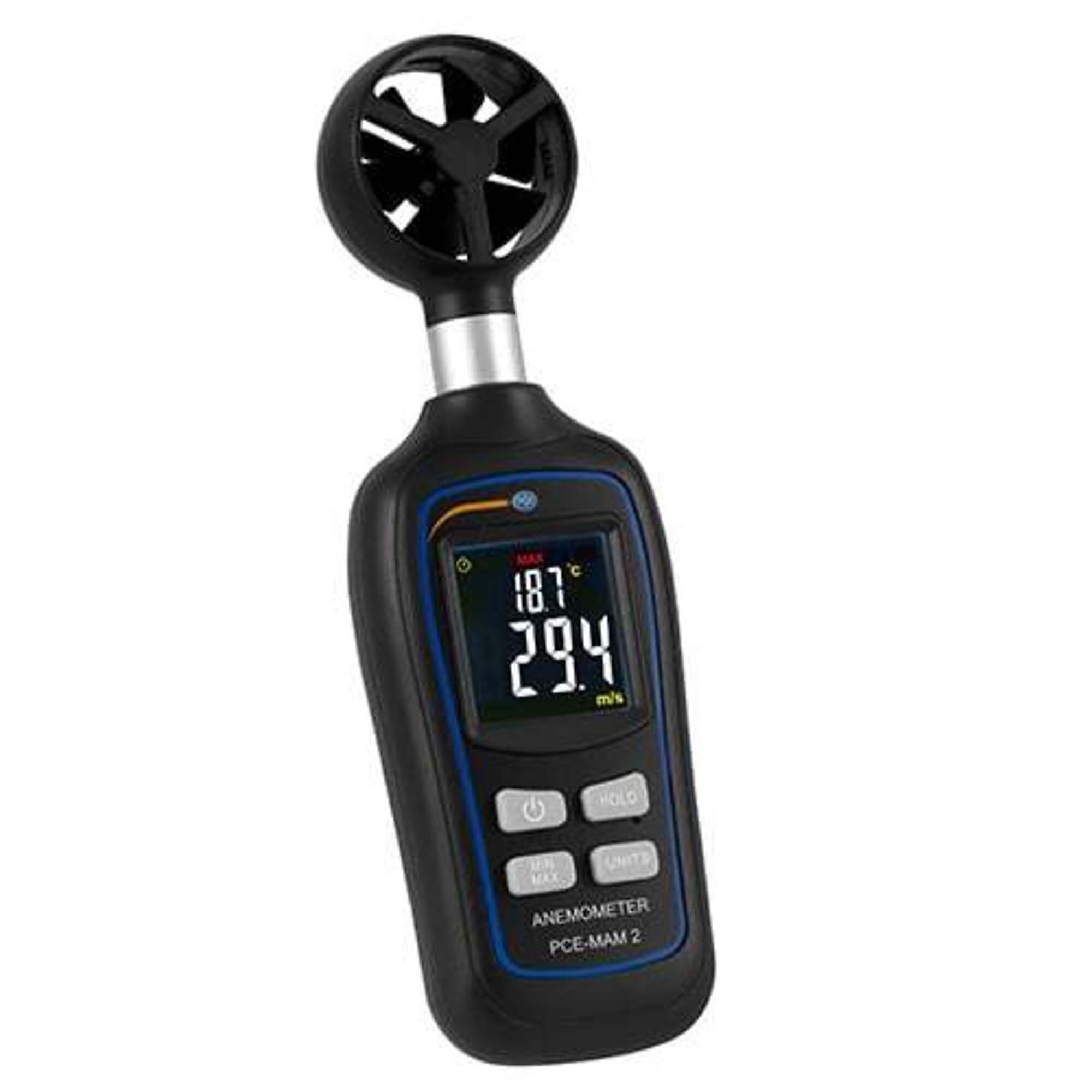 PCE Mini Thermo Anemometer — Handheld, Pocket-Sized, Impeller Sensor, Model# PCE-MAM 2